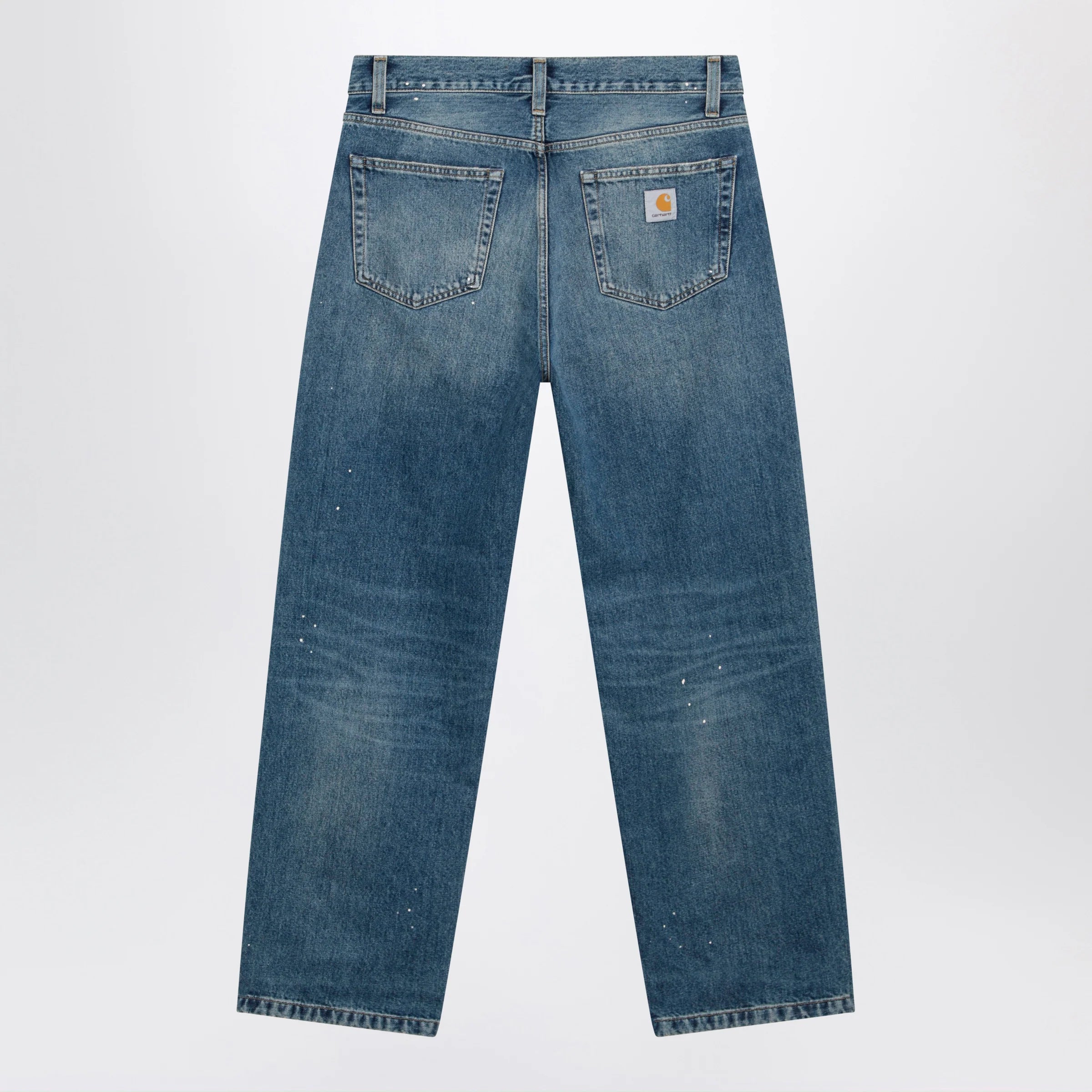 Carhartt WIP Landon Pant Blue/Destroy wash splatter