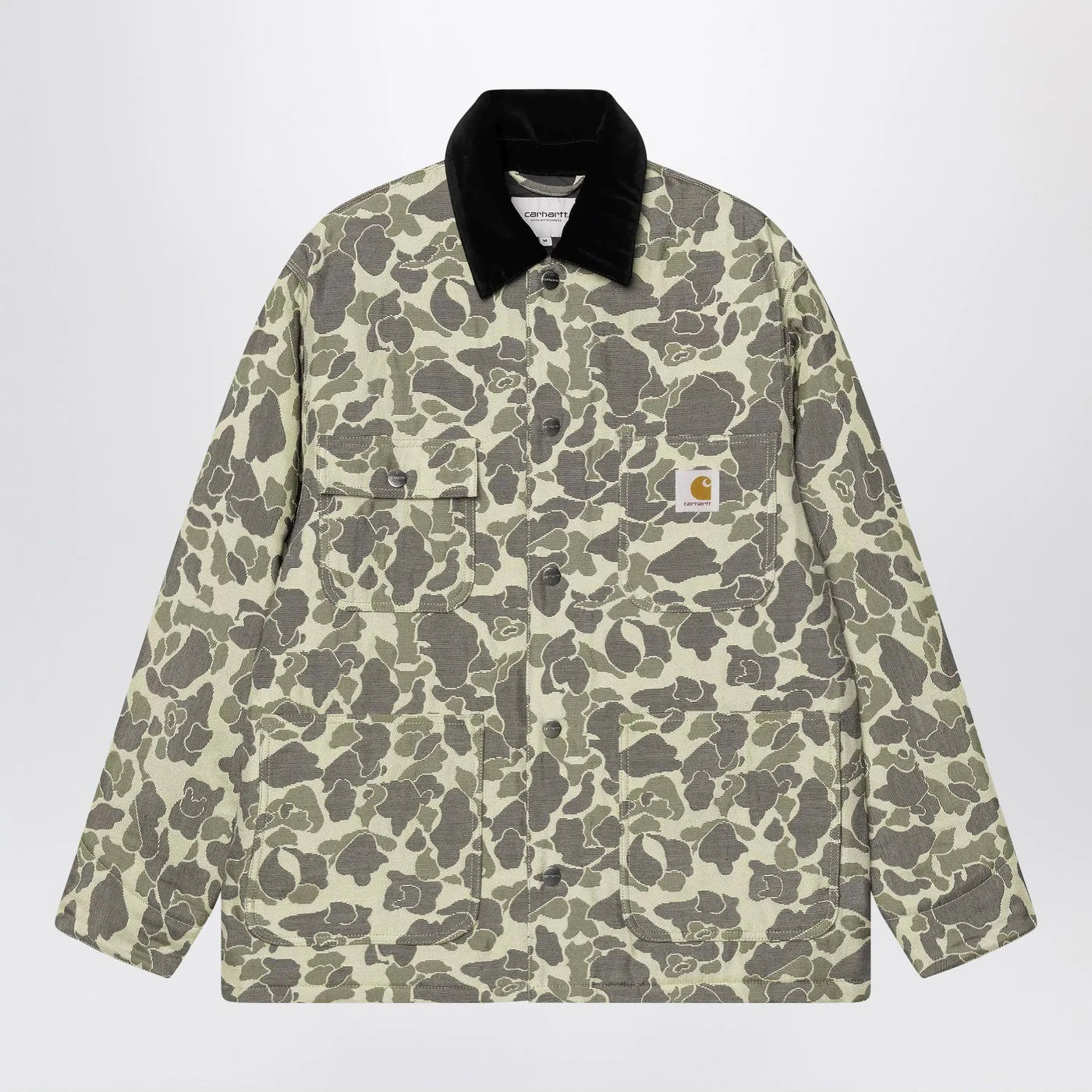 Carhartt WIP Tapestry Chore Coat Camo Duck Jacquard, Green/Tobacco