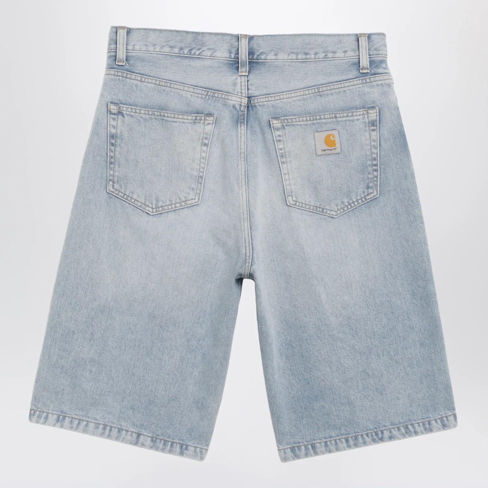 Carhartt WIP Langdon Short loose-fit cotton denim shorts in blue