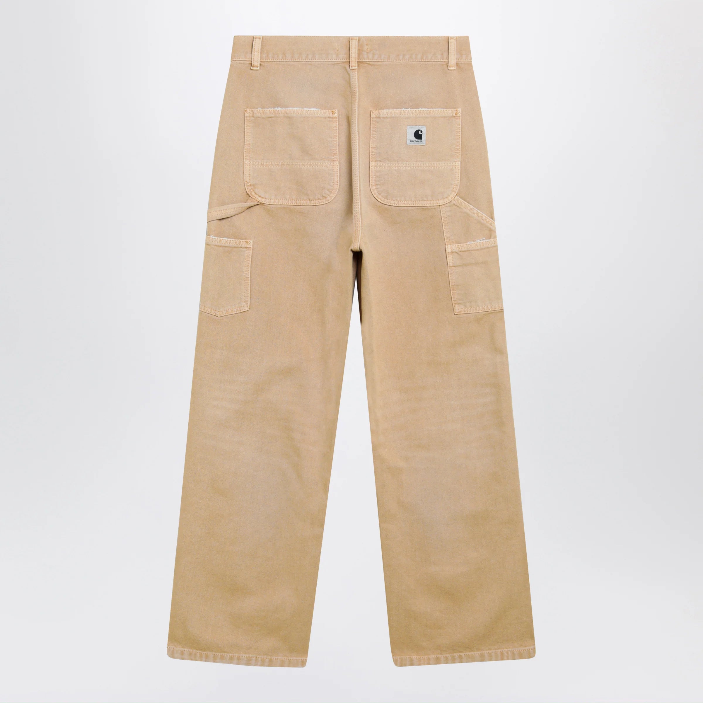 Carhartt WIP Women’s Brandon Double Knee wide-leg canvas pants in dusty brown