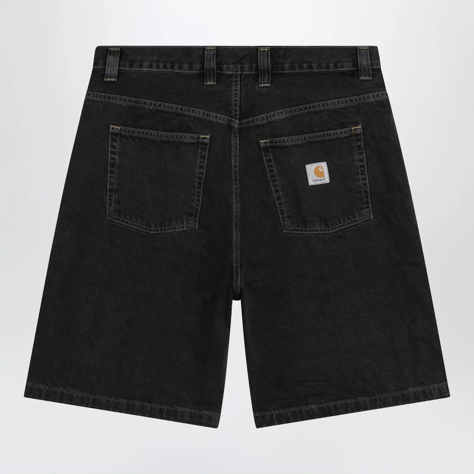 Carhartt WIP Brandon loose-fit low-rise denim shorts in black