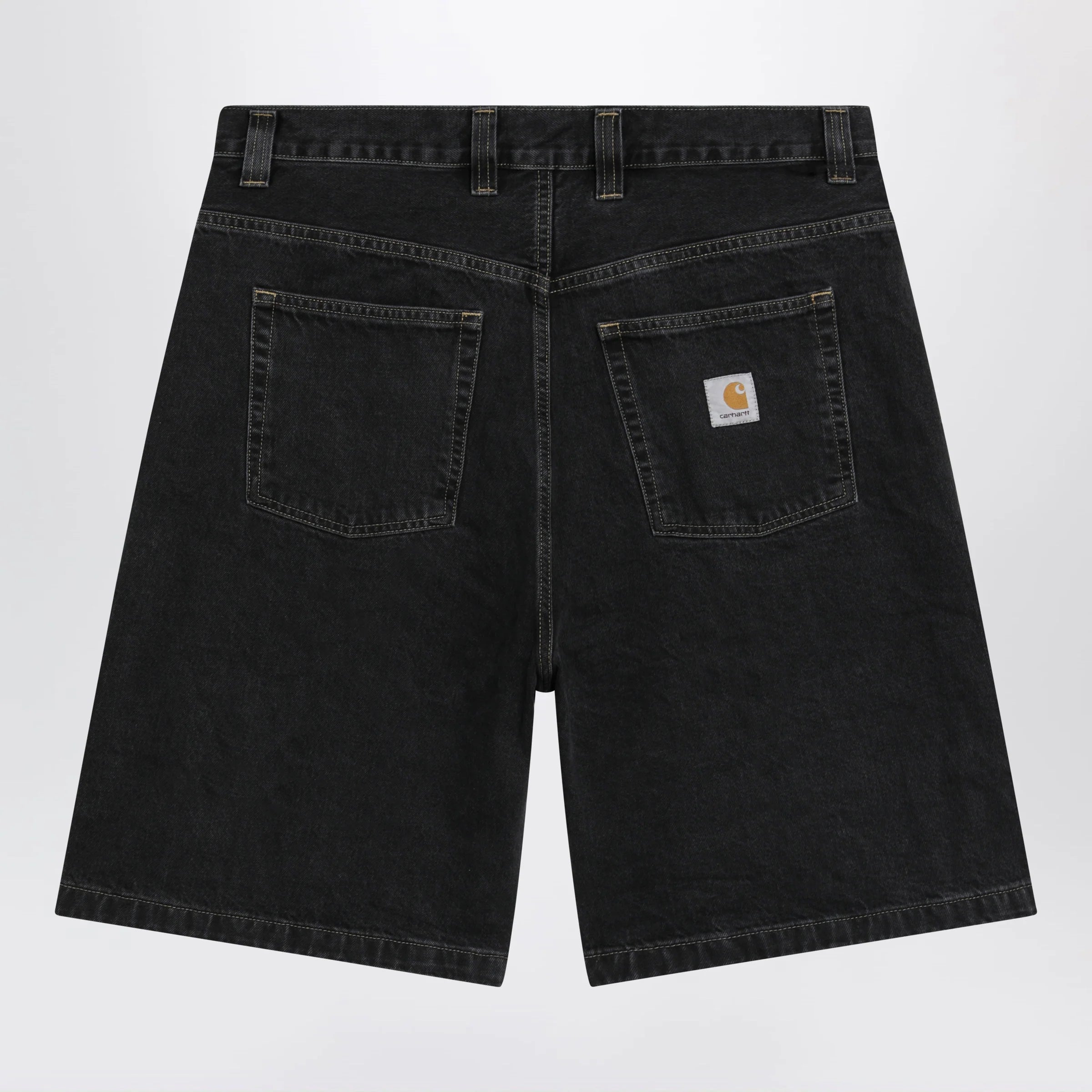 Carhartt WIP Brandon loose-fit low-rise denim shorts in black