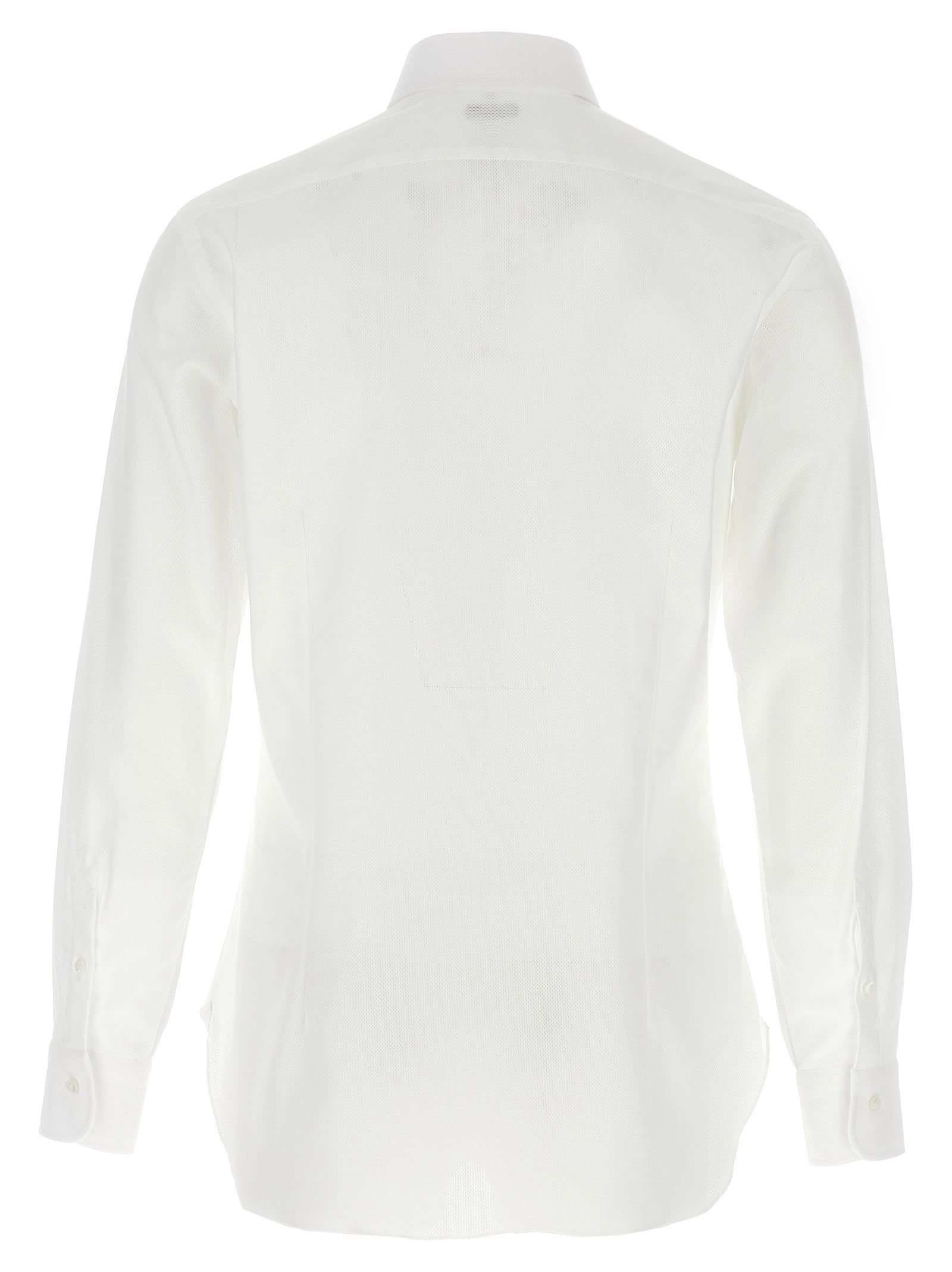 Barba Honeycomb Cotton Shirt