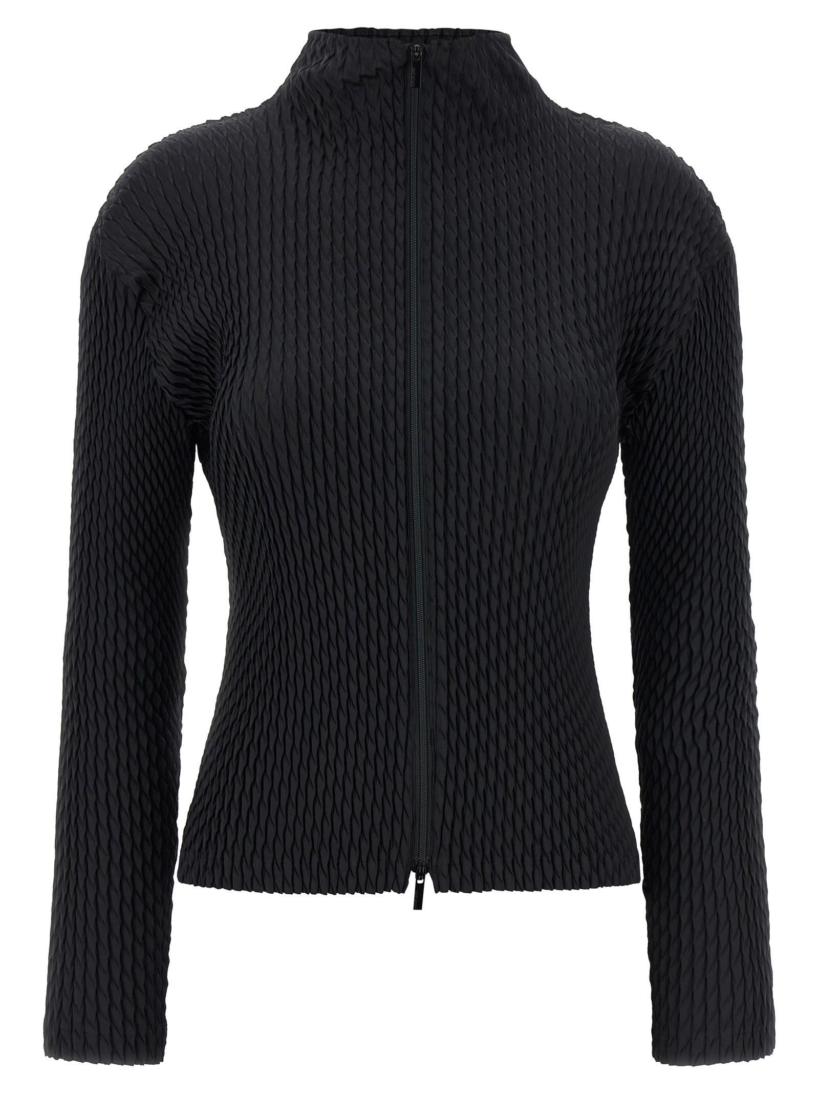 Issey Miyake Sleek Pleats Cardigan