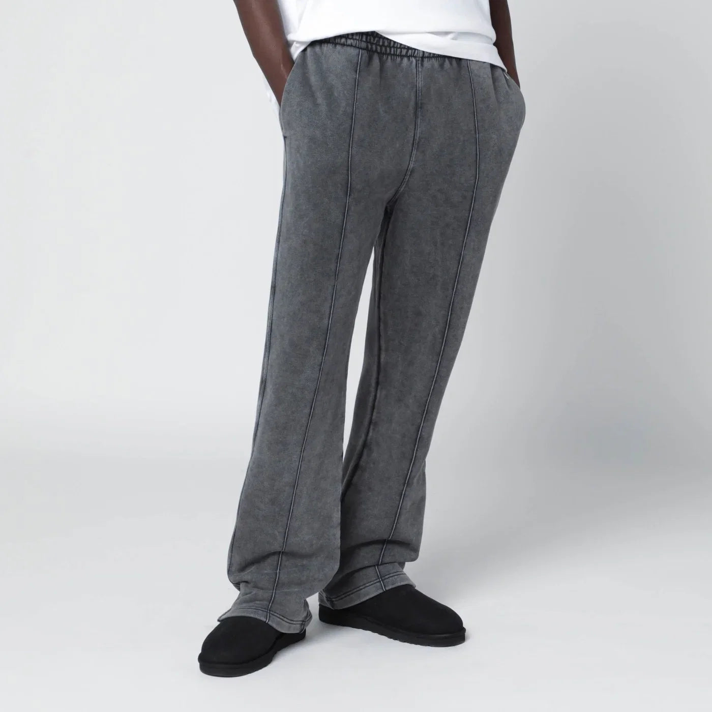 Represent Faded black cotton jogger pants