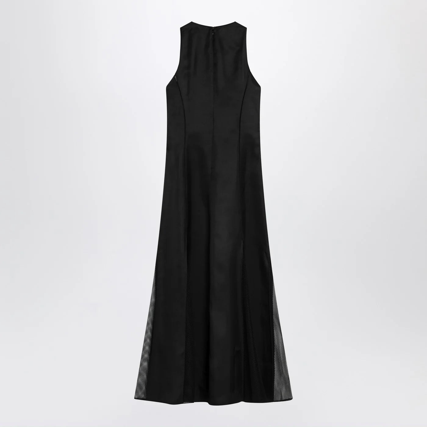 LouLou De Saison Iraka dress in black silk twill