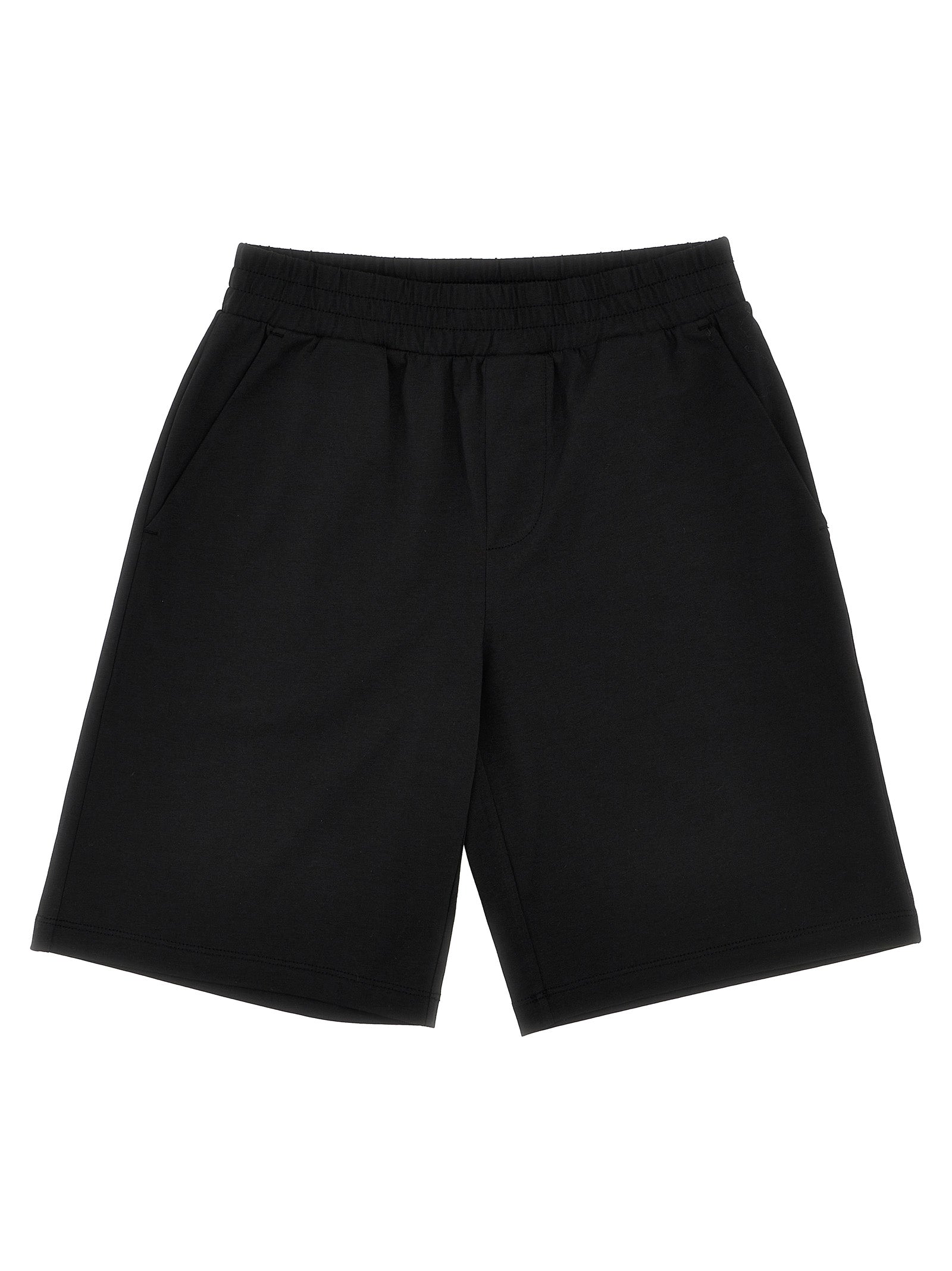 Moncler Enfant Logo Patch Bermuda Shorts