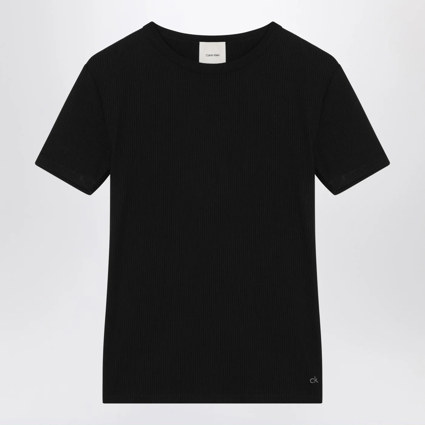 Calvin Klein Black ribbed T-shirt