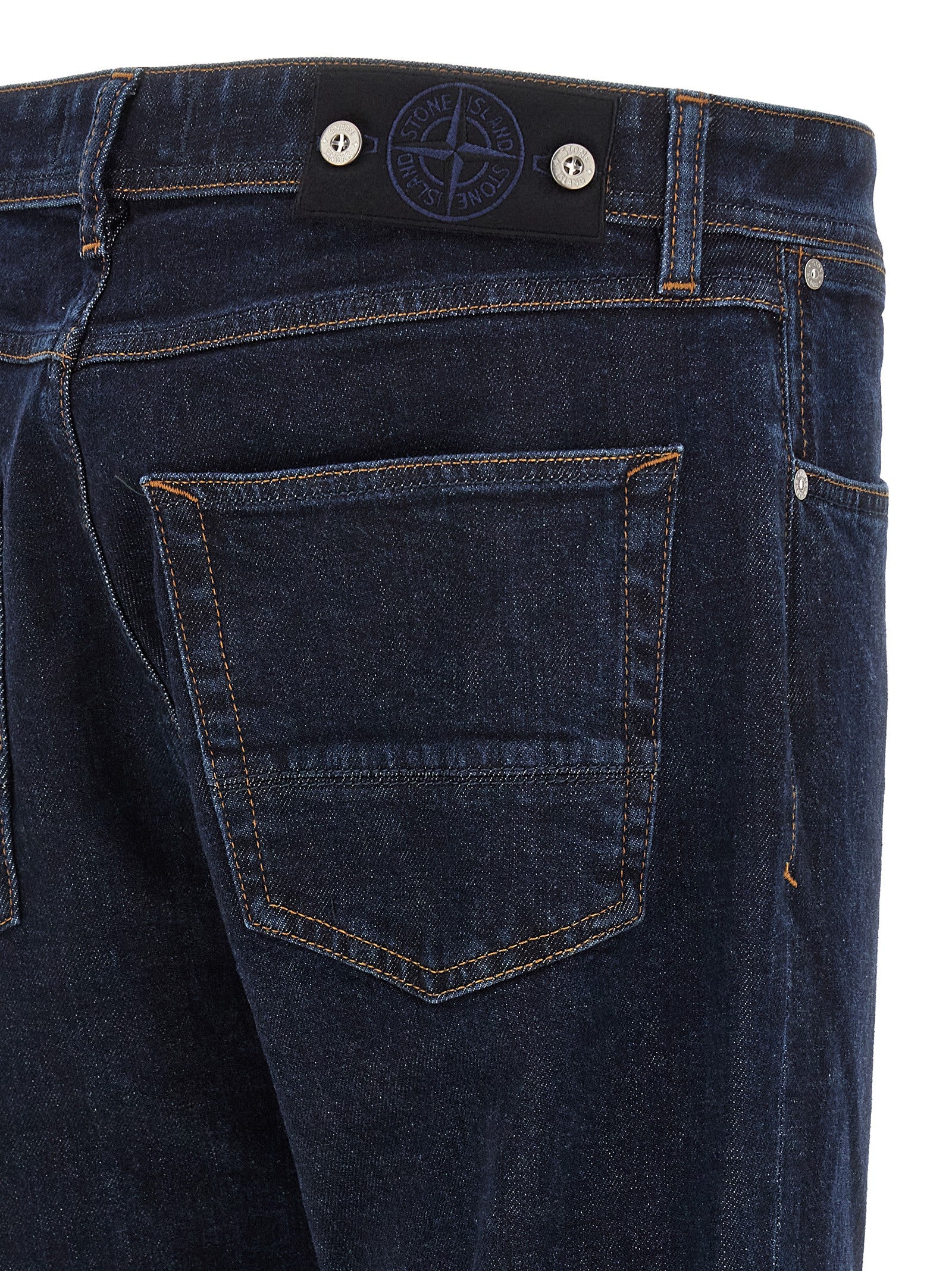 Stone Island Indigo Denim-rinsed Jeans