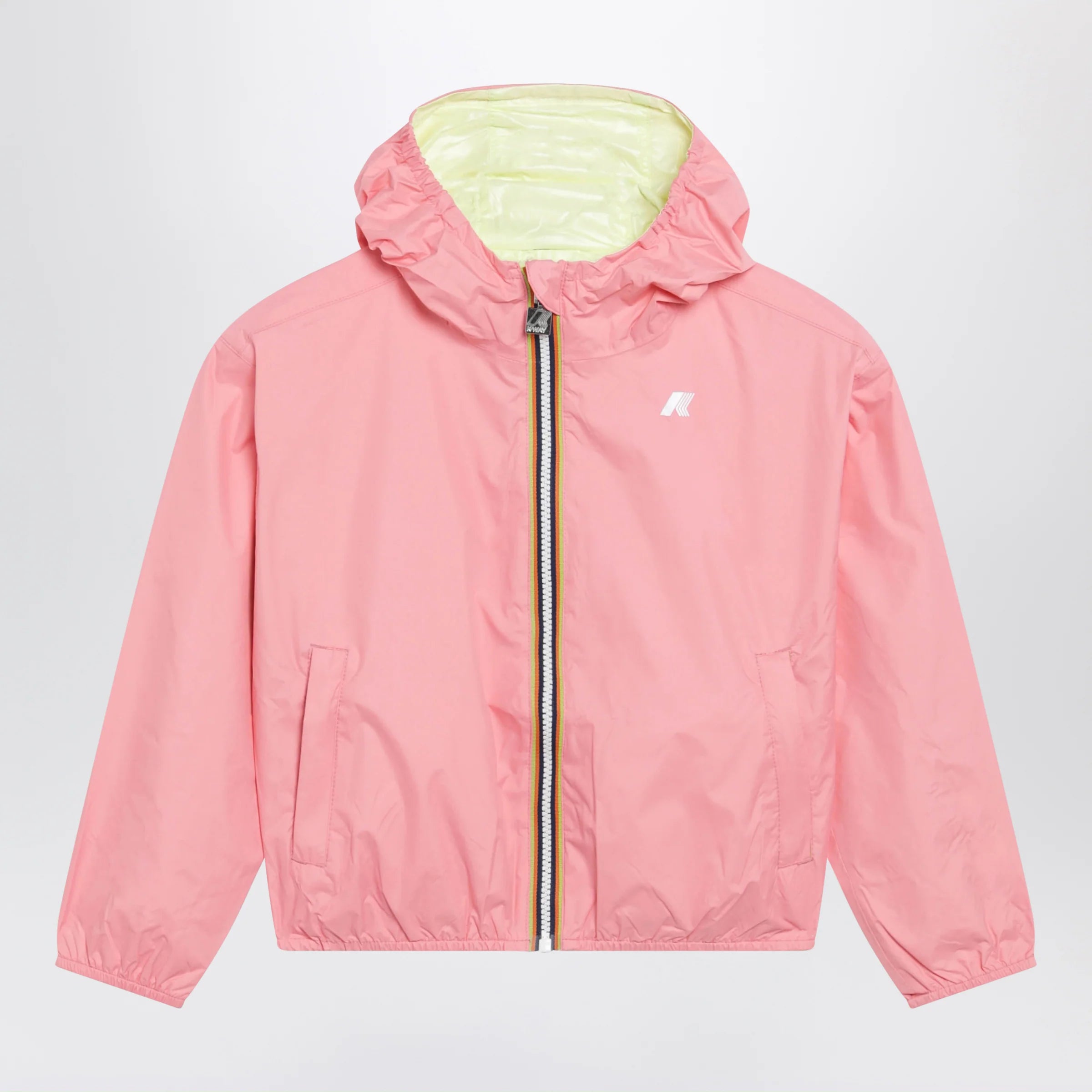 K-Way Jake Reversible Jacket Pink/Lime Yellow