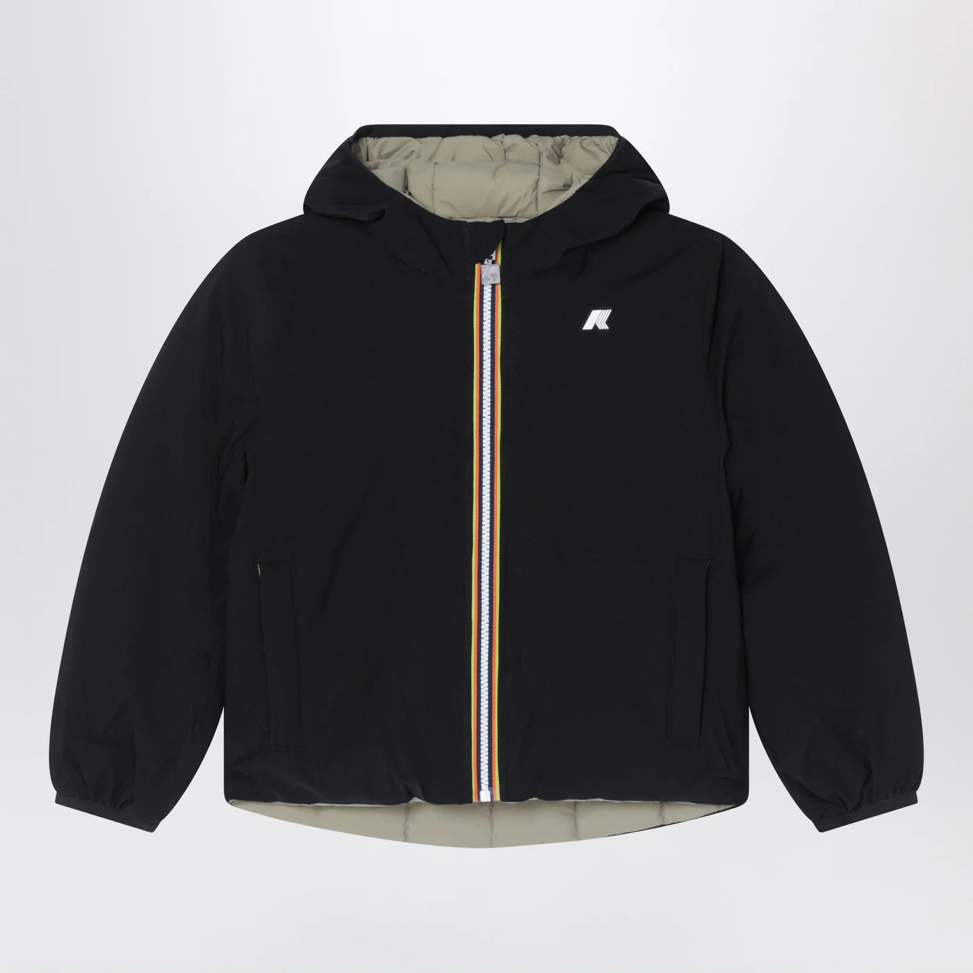 K-Way Reversible Jack jacket in black/green