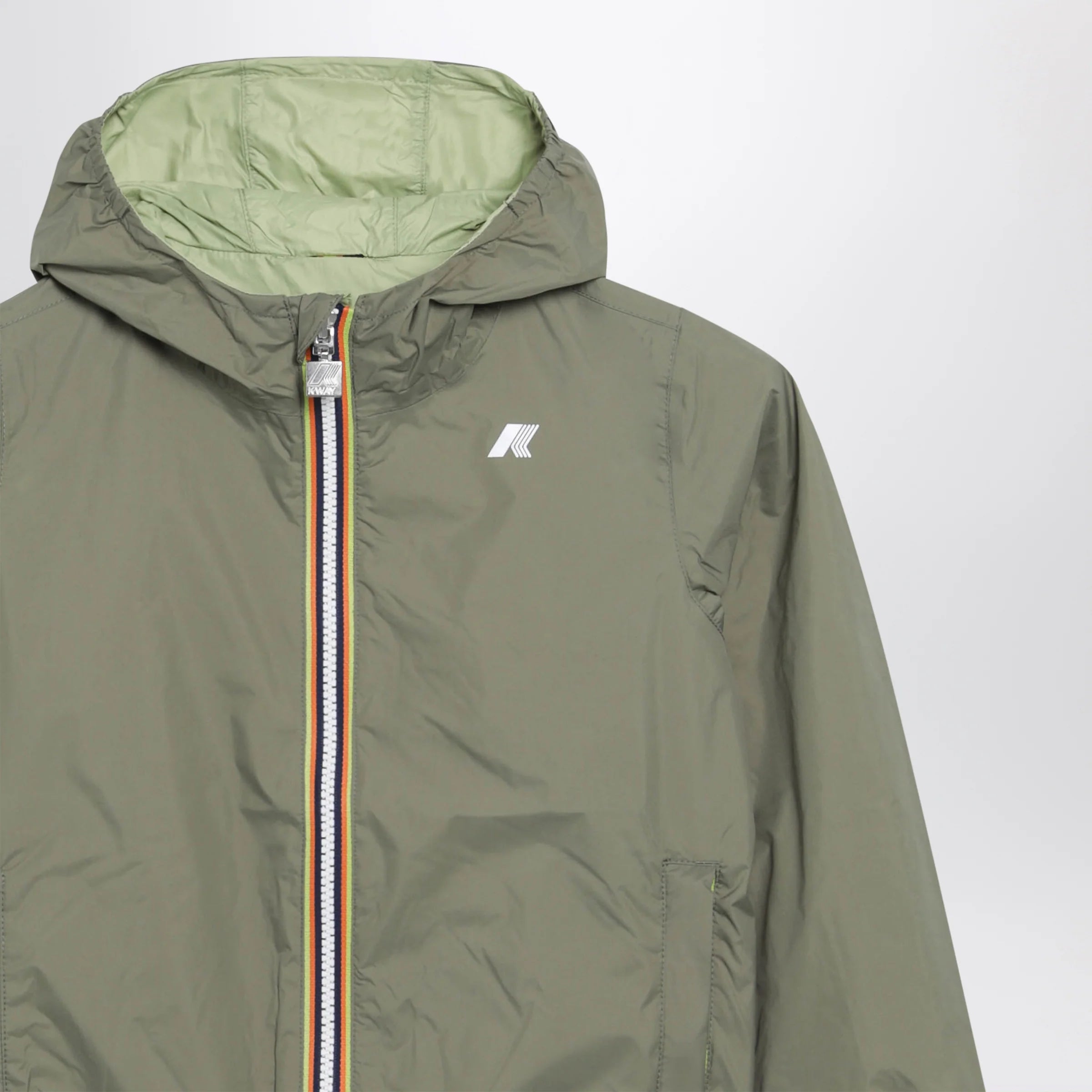 K-Way Reversible Jack jacket in green/lime