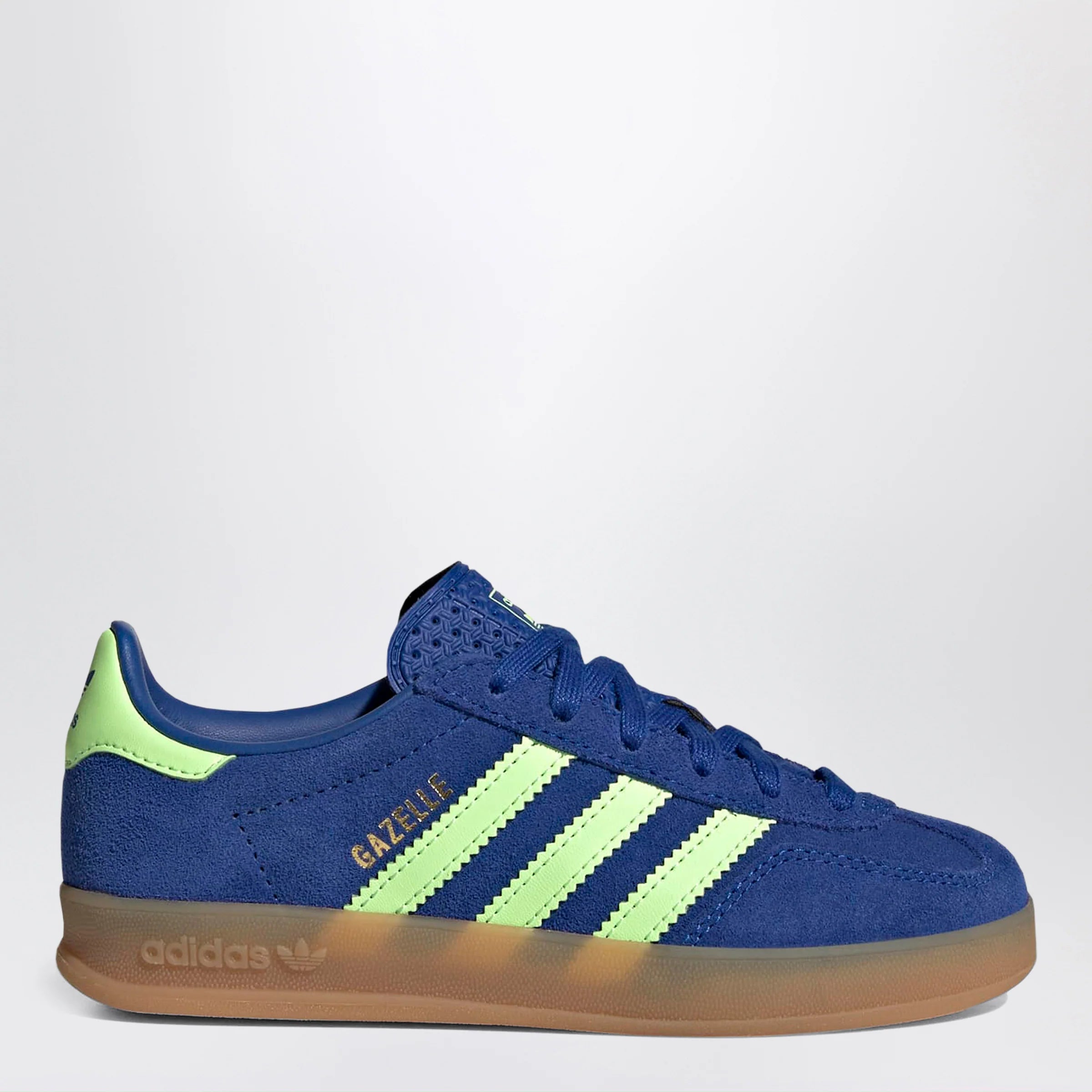 adidas Originals Gazelle sneakers in Royal Blue/Green Spark