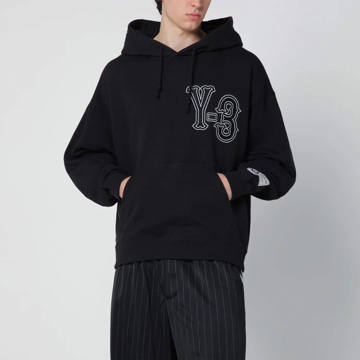 adidas Y-3 Black Elite 5 GFX hooded sweatshirt