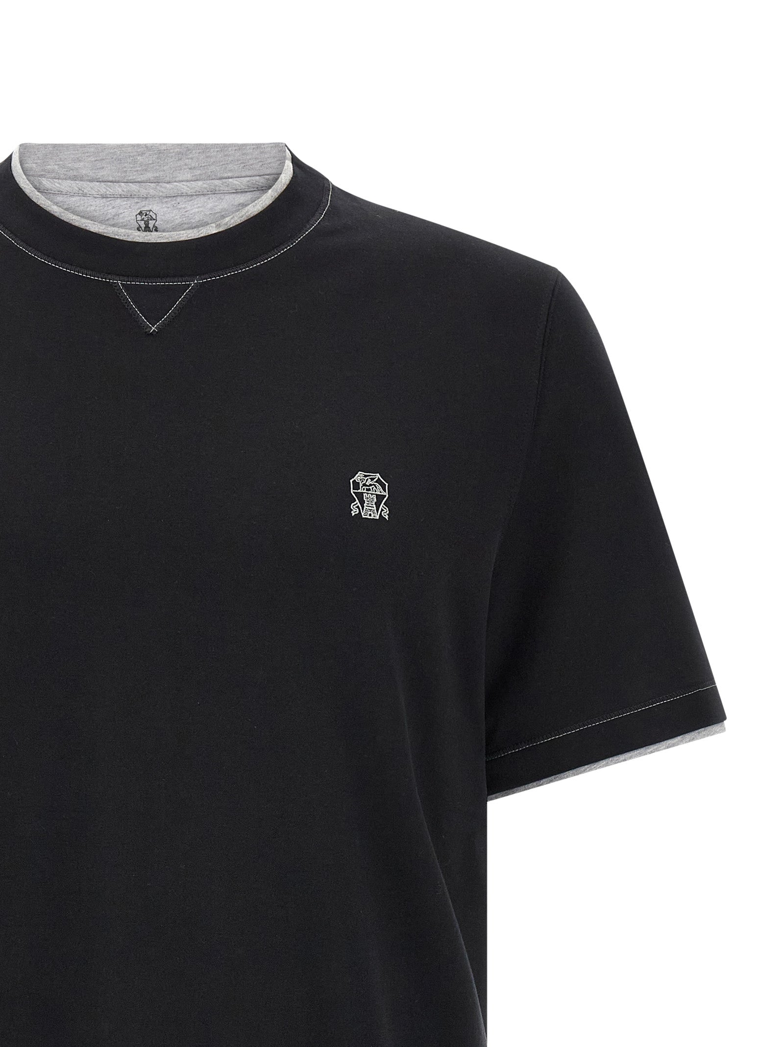 Brunello Cucinelli Double Layer T-shirt