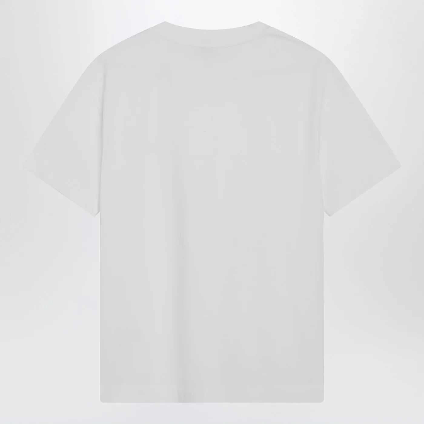 Brunello Cucinelli White cotton T-shirt with Shiny Tab