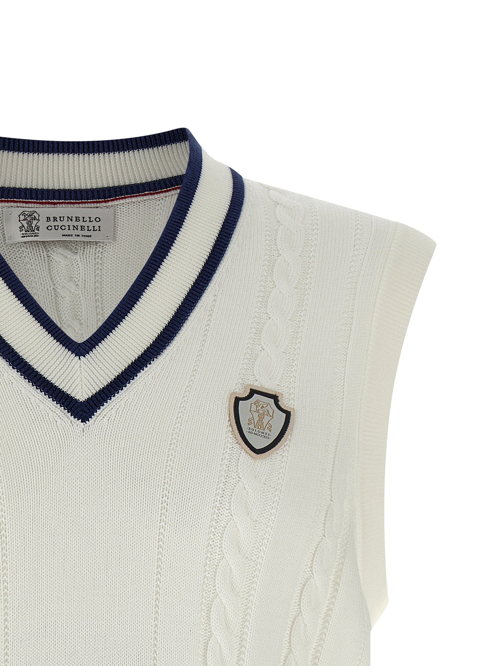 Brunello Cucinelli Cotton Braided Vest