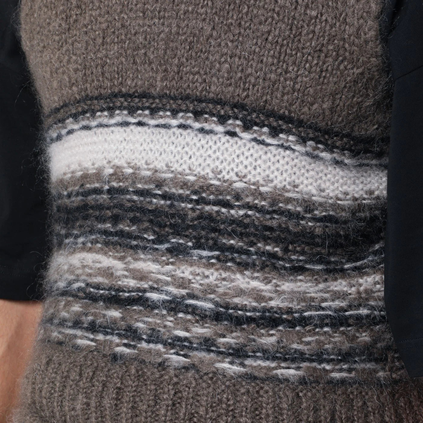 Our Legacy Brown mohair and wool waistcoat