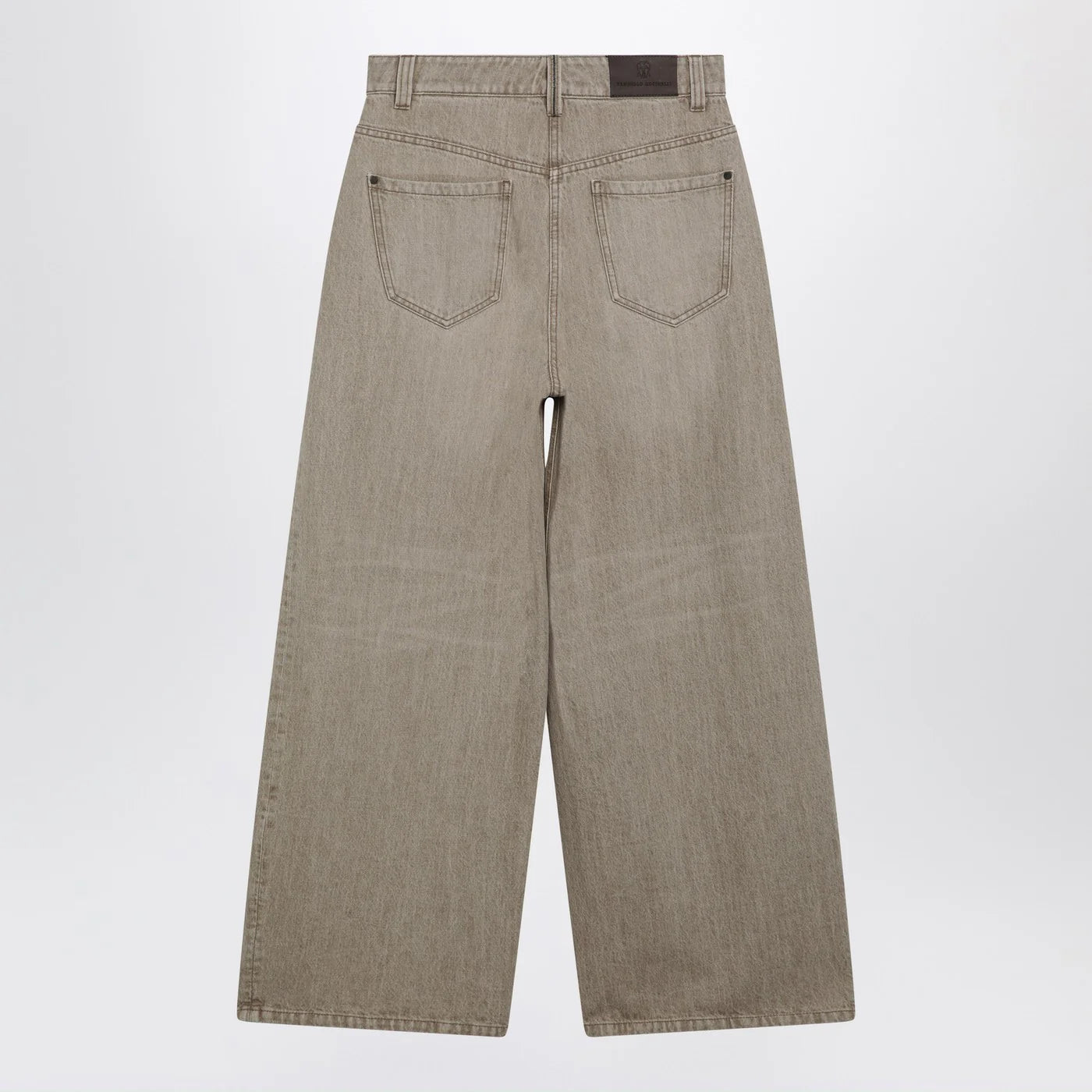Brunello Cucinelli Wide-leg desert-colored jeans
