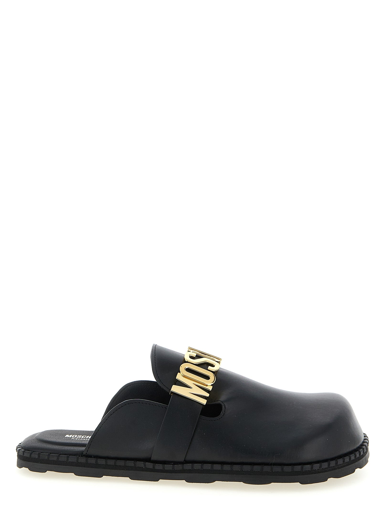 Moschino Leather Sabots
