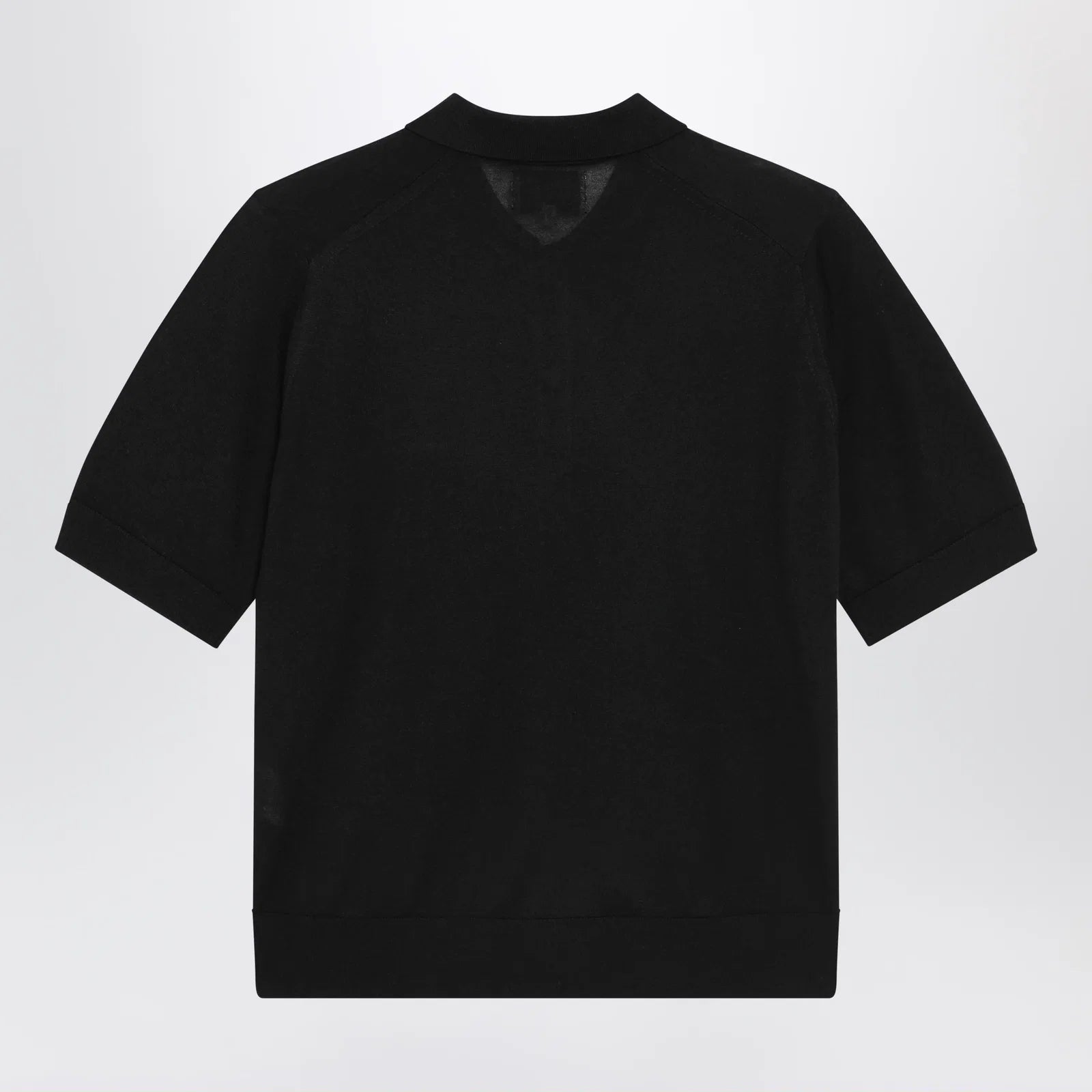LouLou De Saison Black Migo Fluid Cashmere Polo