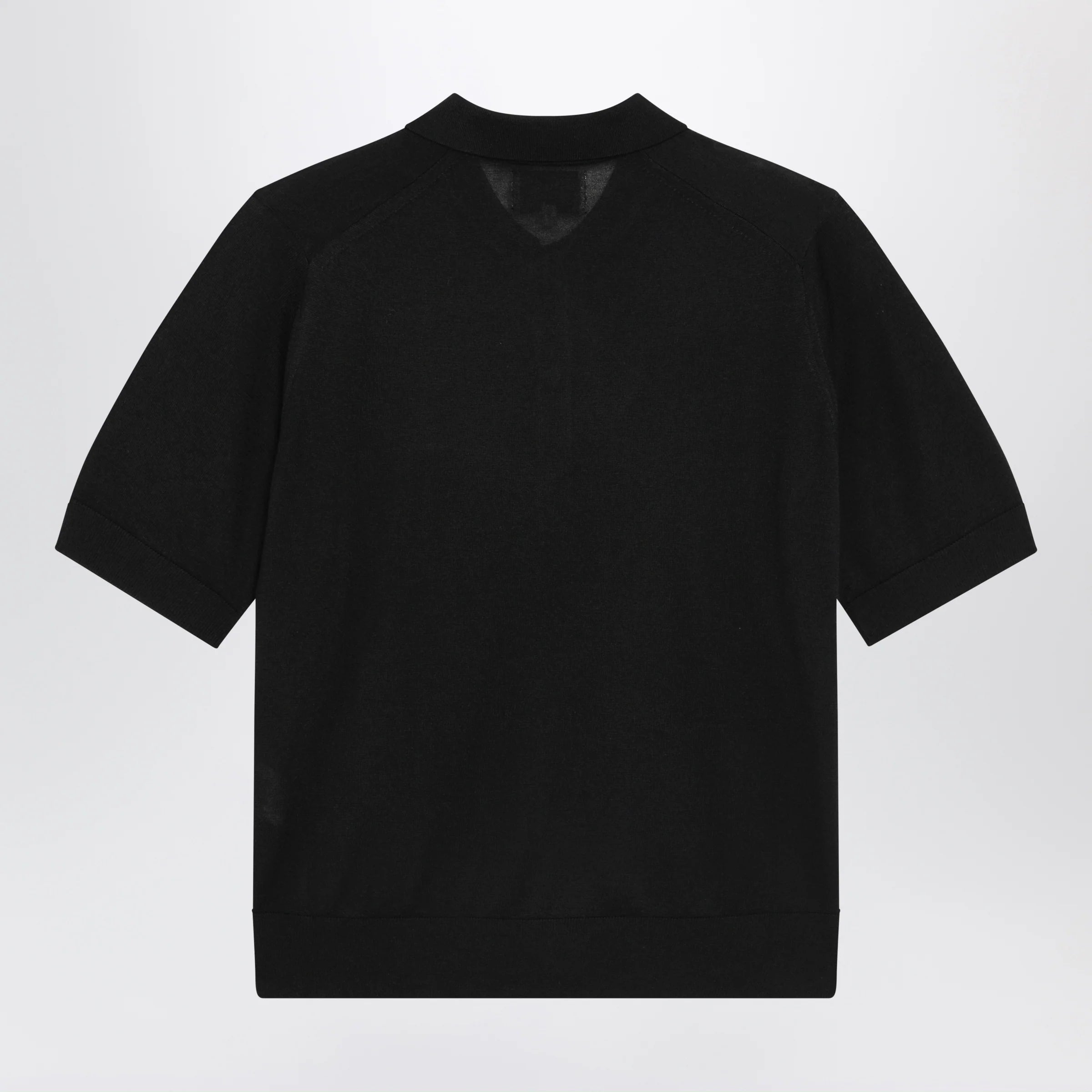 LouLou De Saison Black Migo Fluid Cashmere Polo