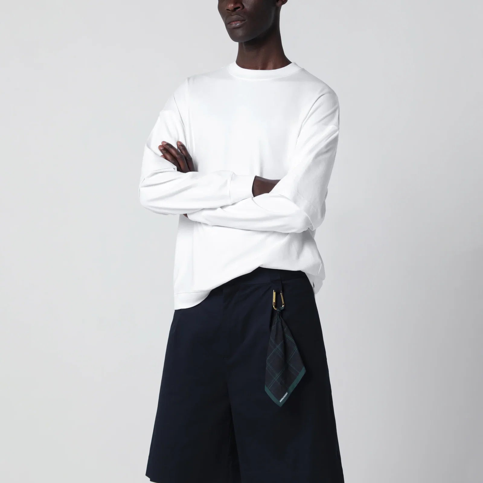 DARKPARK White Troy Double-Sleeve T-Shirt