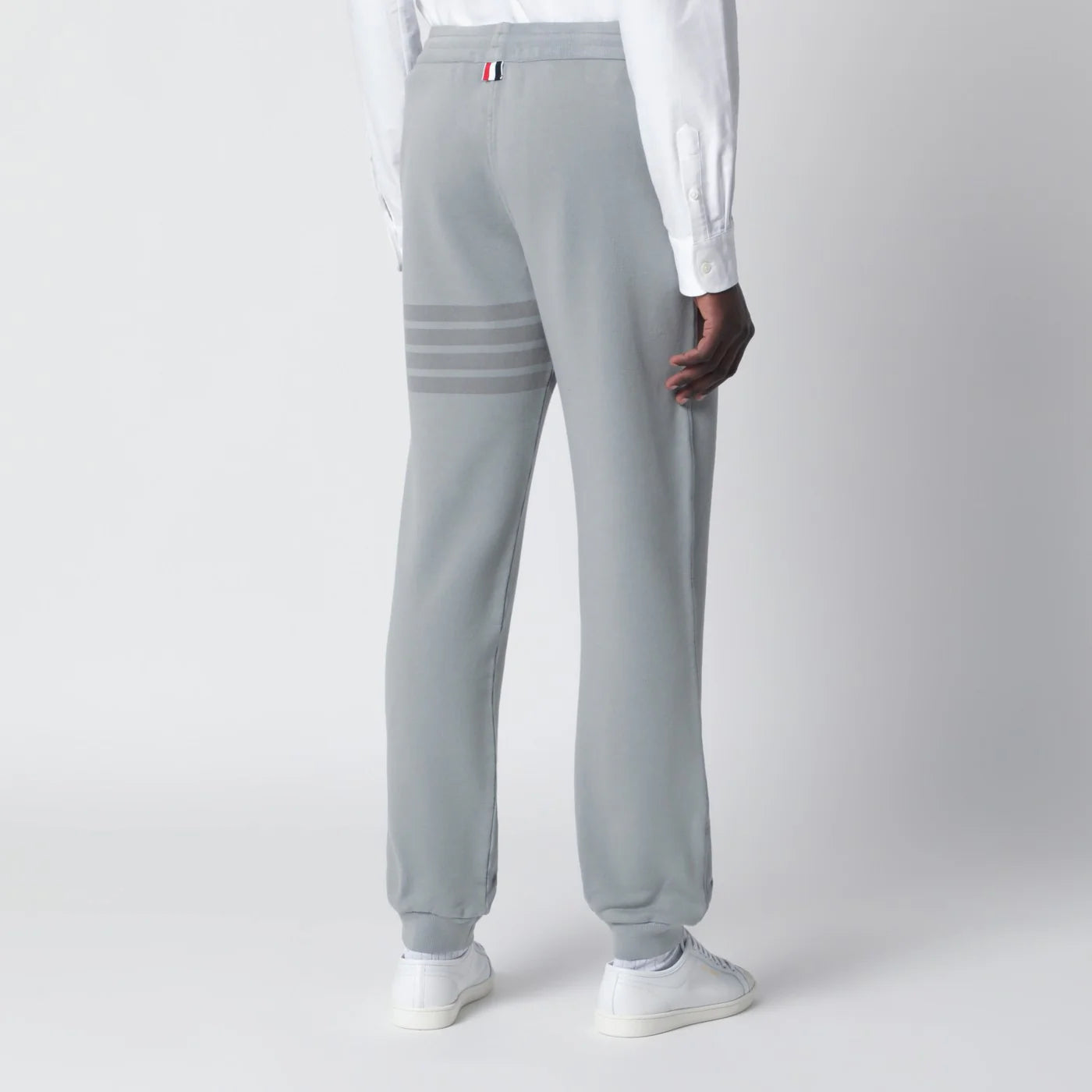 Thom Browne Grey cotton jogging trousers