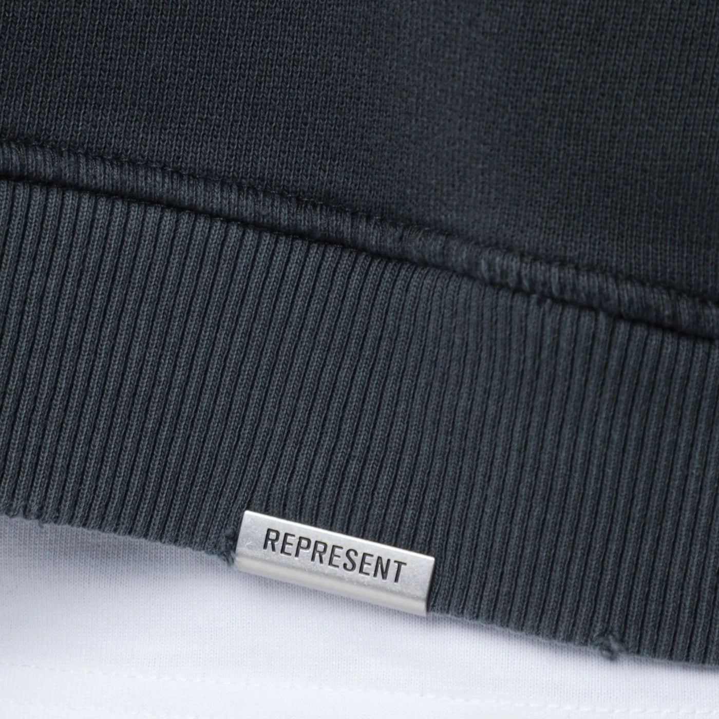 Represent Washed-effect black cotton sweatshirt