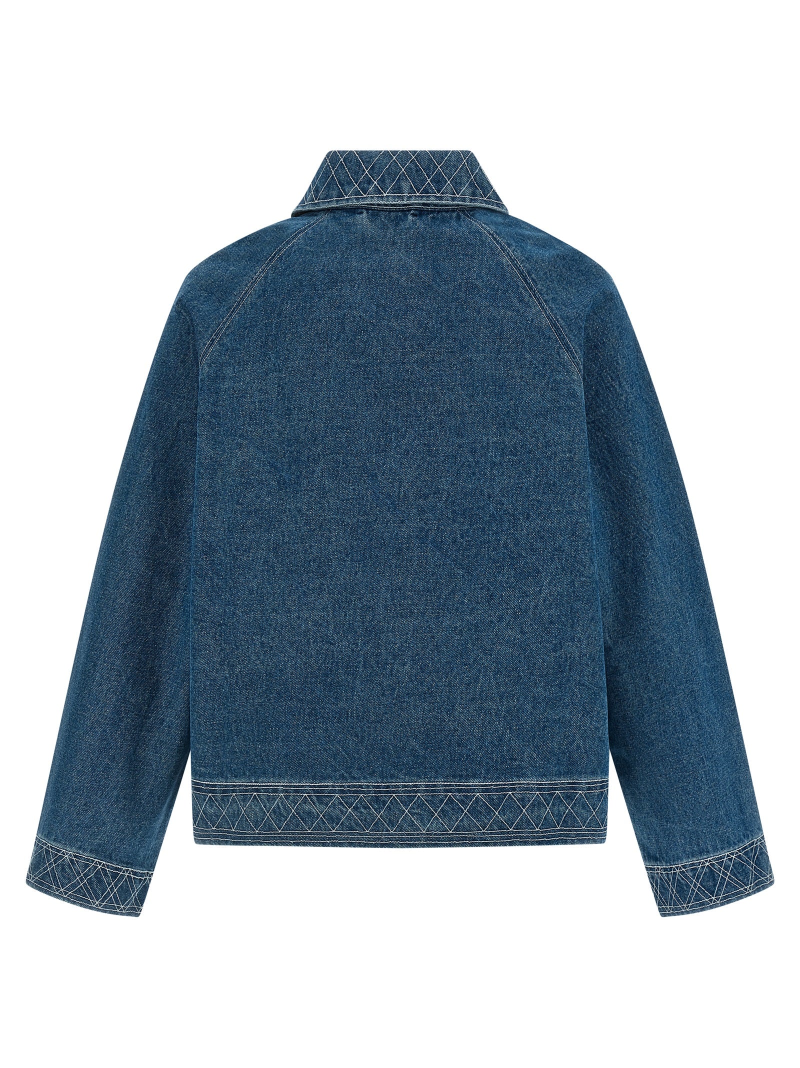 Bode Embroidery Denim Jacket