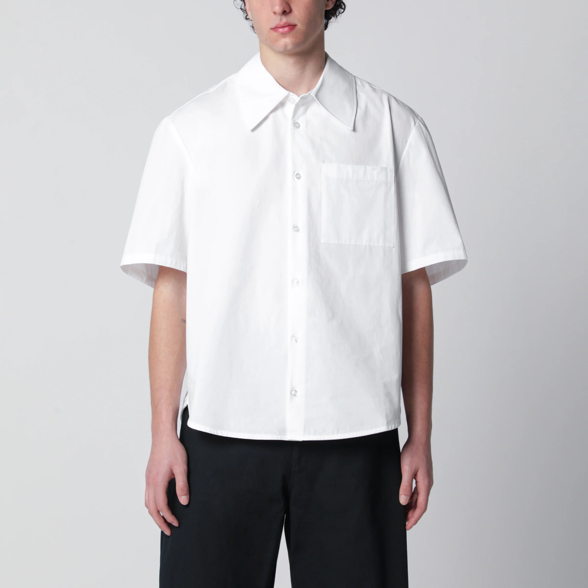 Séfr Waylon white cotton poplin shirt