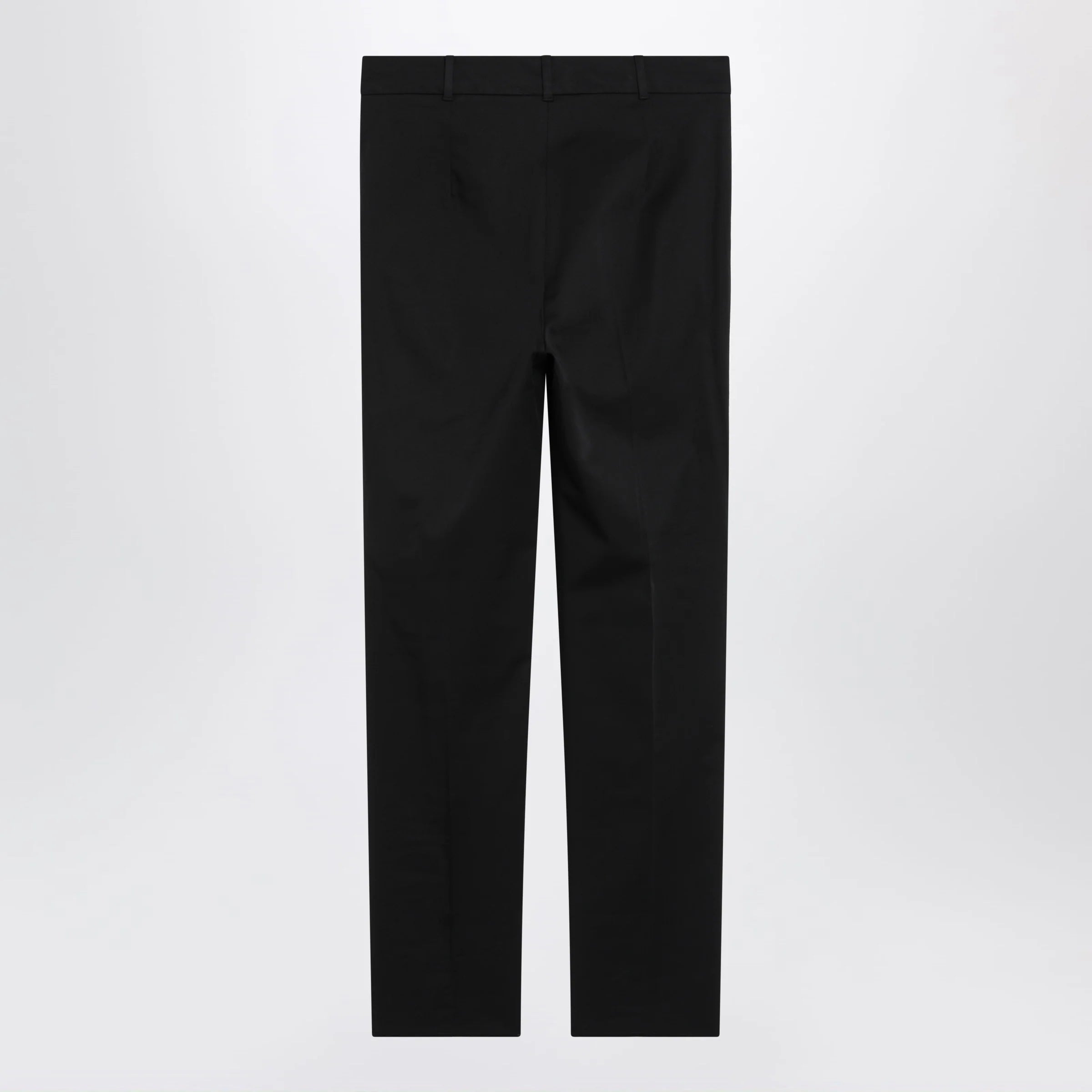 Max Mara Studio Black stretch cotton trousers