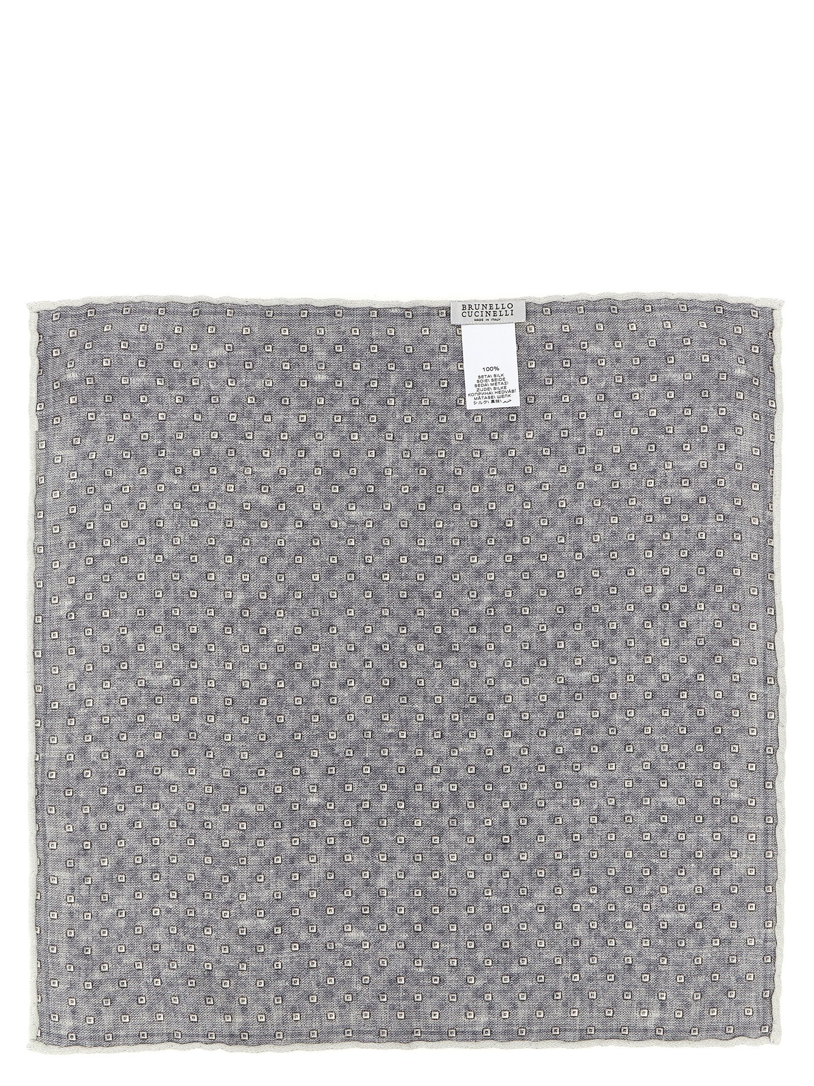 Brunello Cucinelli Double Face Silk Pocket Clutch Bag