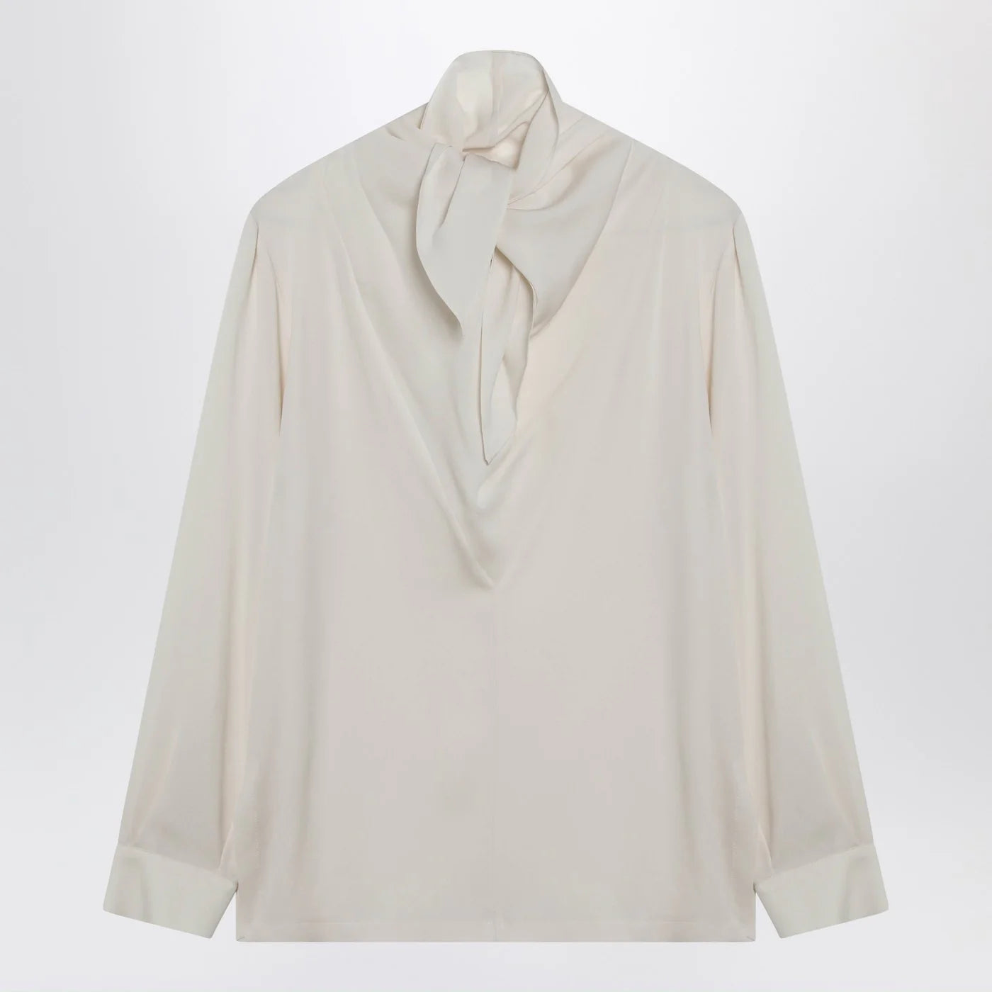Max Mara Ivory silk charmeuse blouse