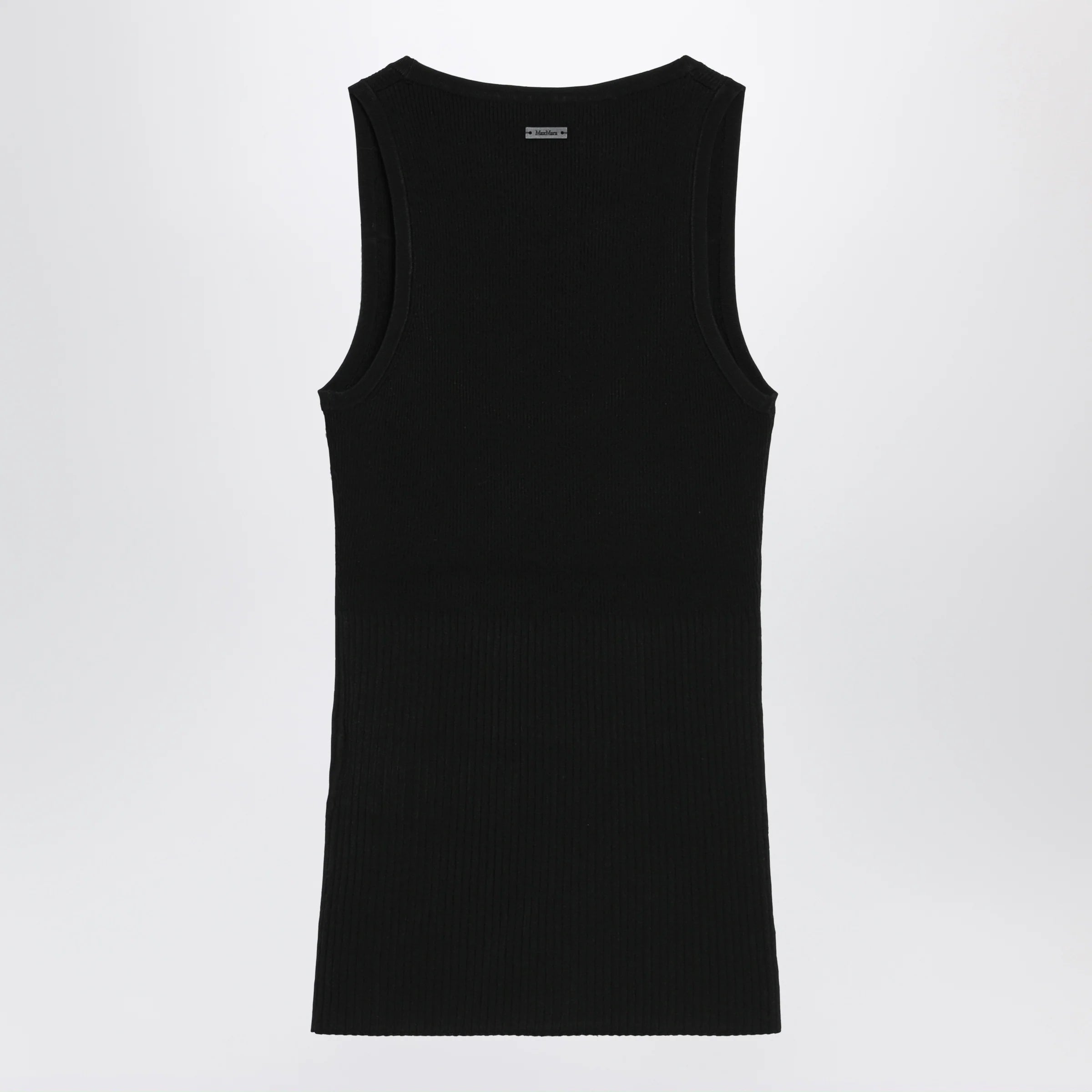 Max Mara Black ribbed tank top
