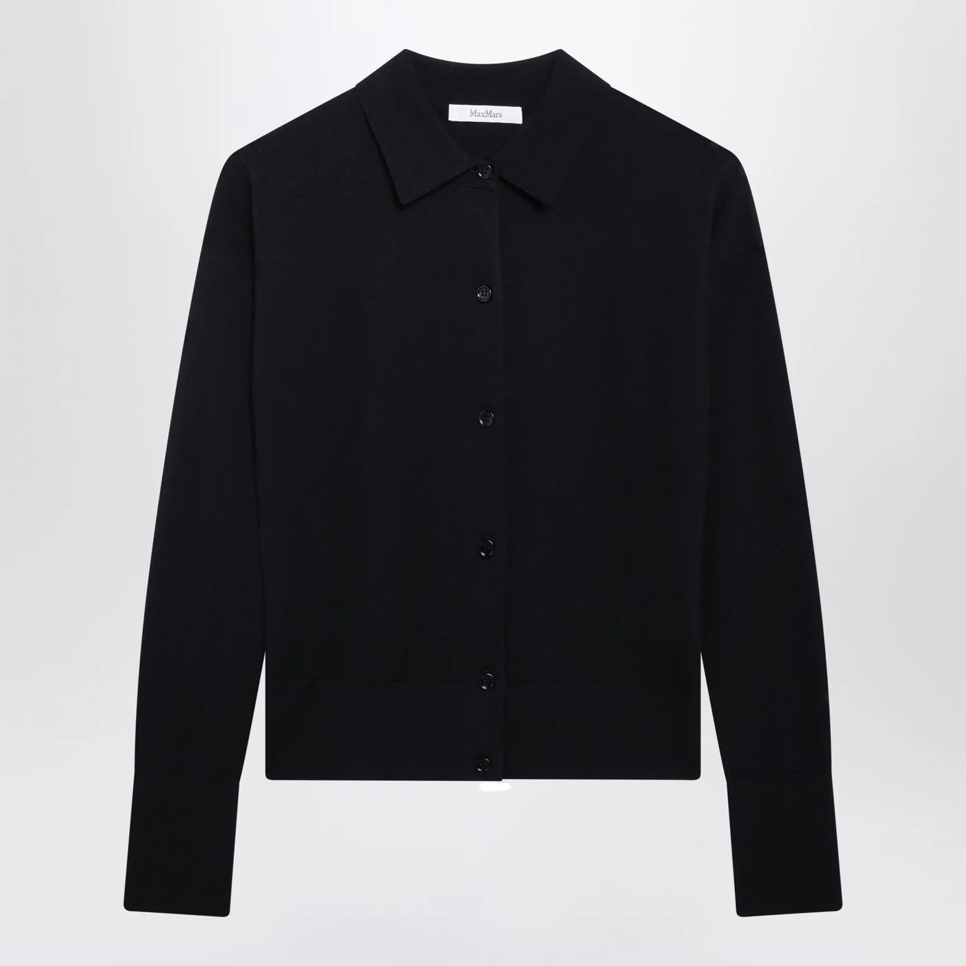 Max Mara Navy wool-blend cardigan