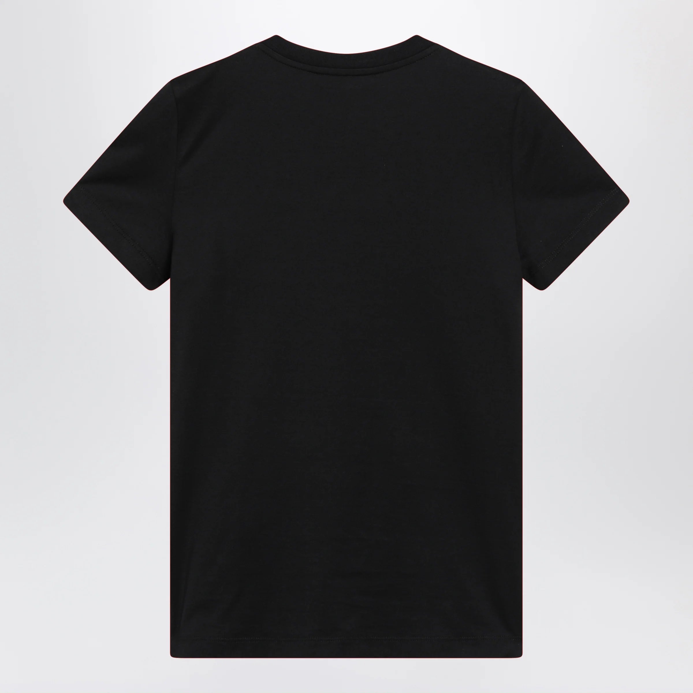 Max Mara Black cotton jersey T-shirt with front print