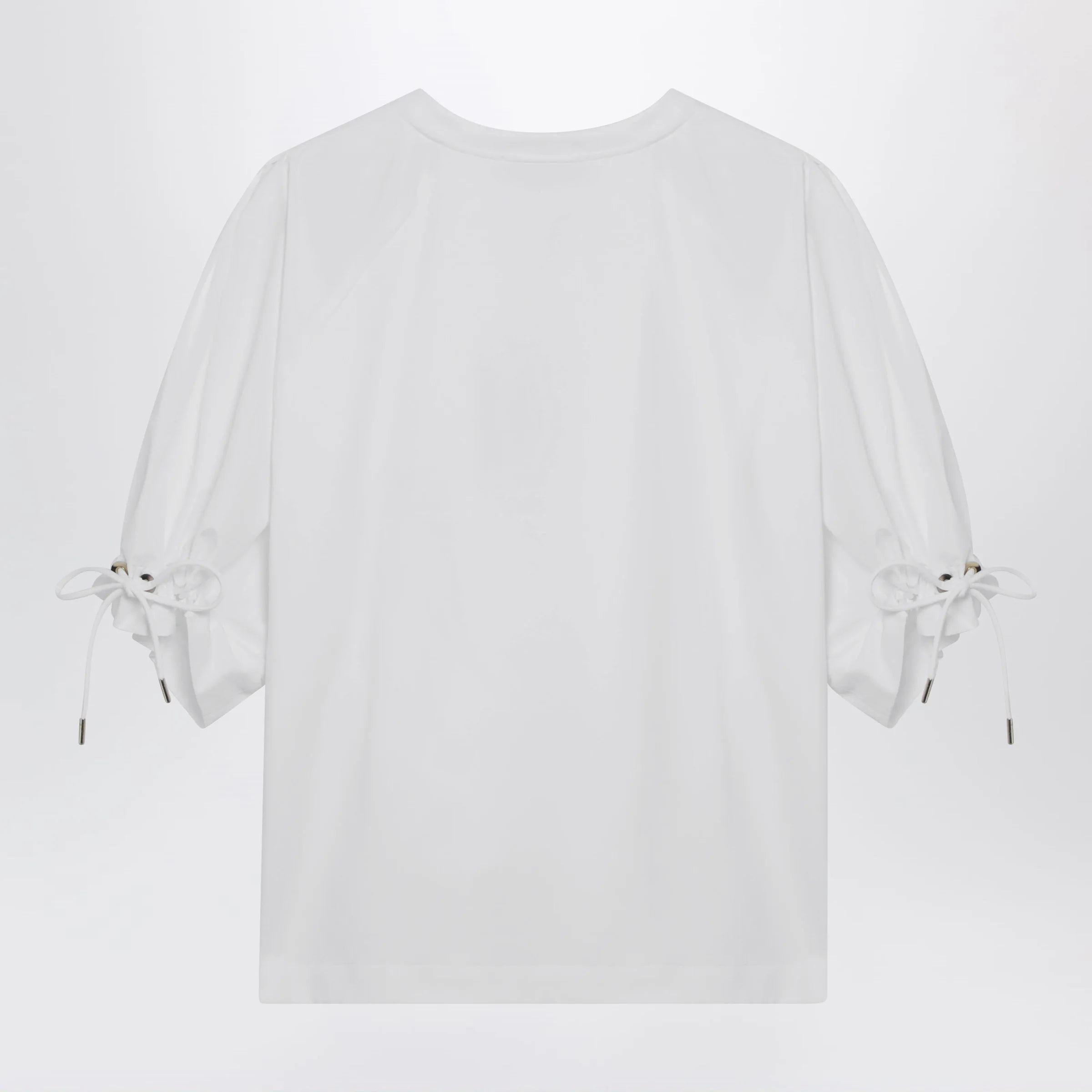 Max Mara Optical white cotton-blend jersey top