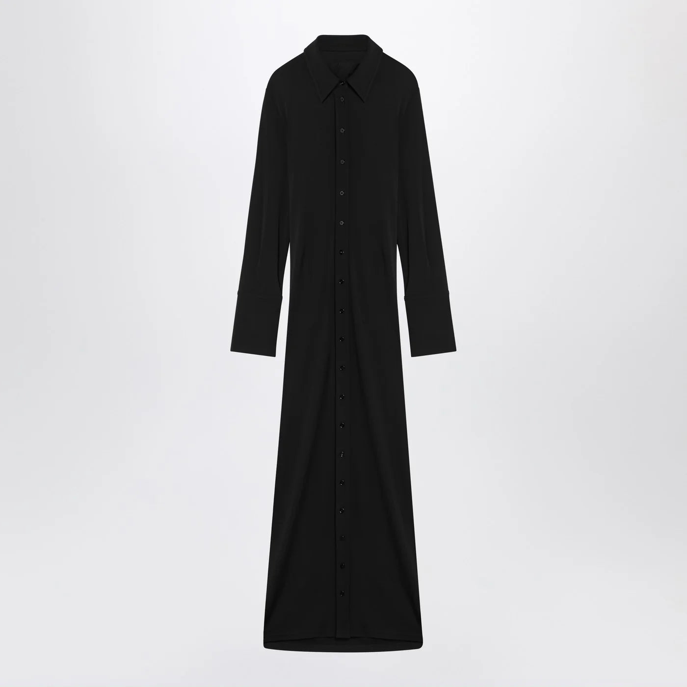Sportmax Black shirt dress in viscose jersey