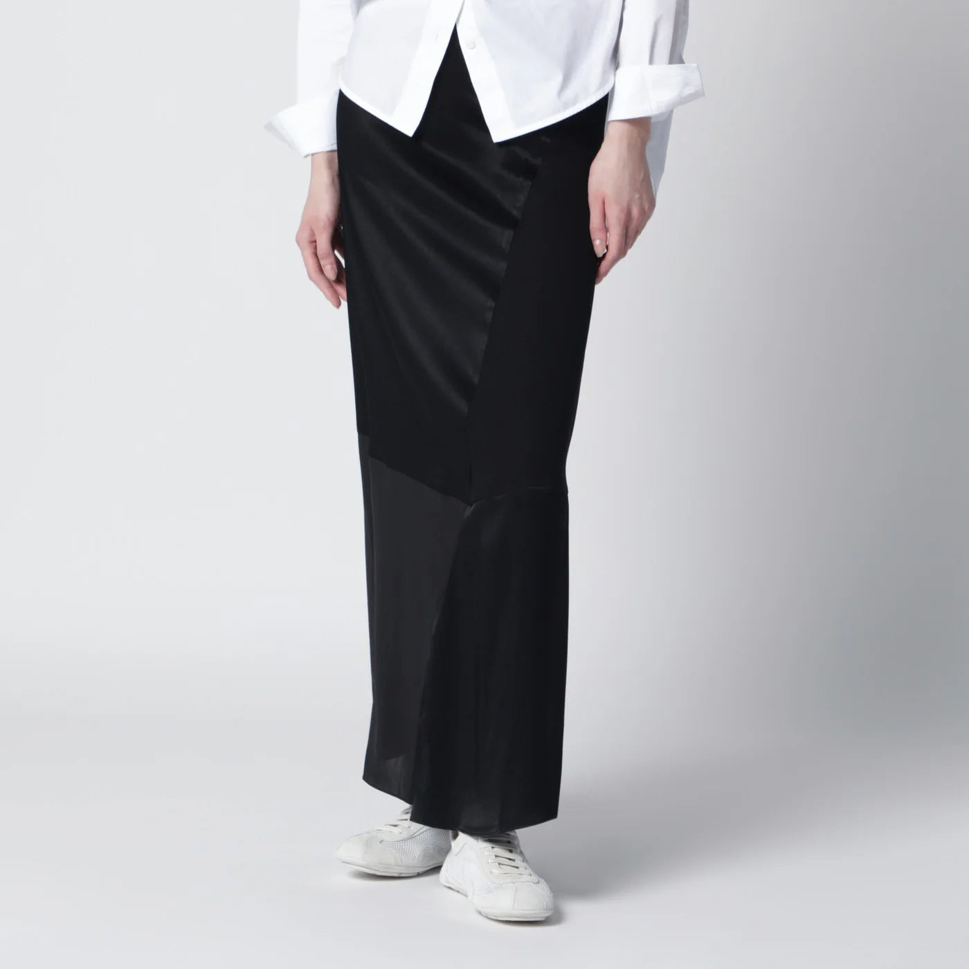 6397 Black patchwork skirt