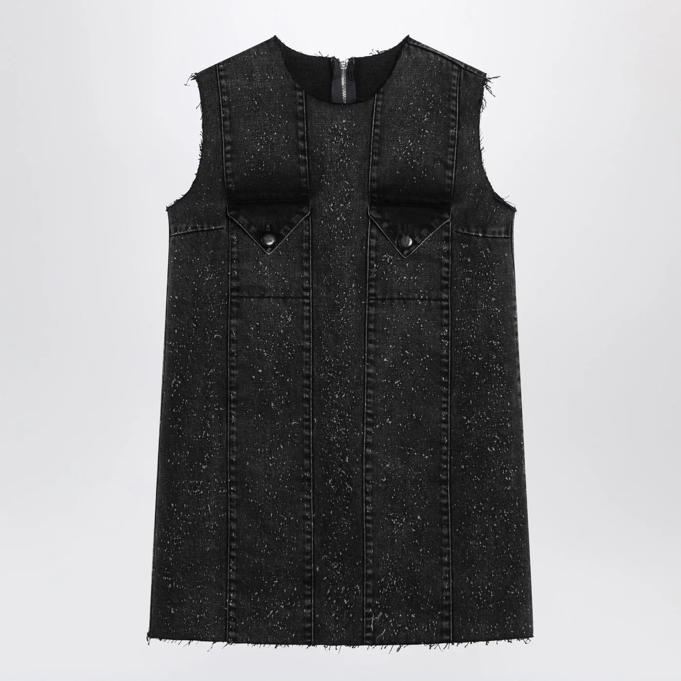 NAMACHEKO Dark grey mini dress in denim