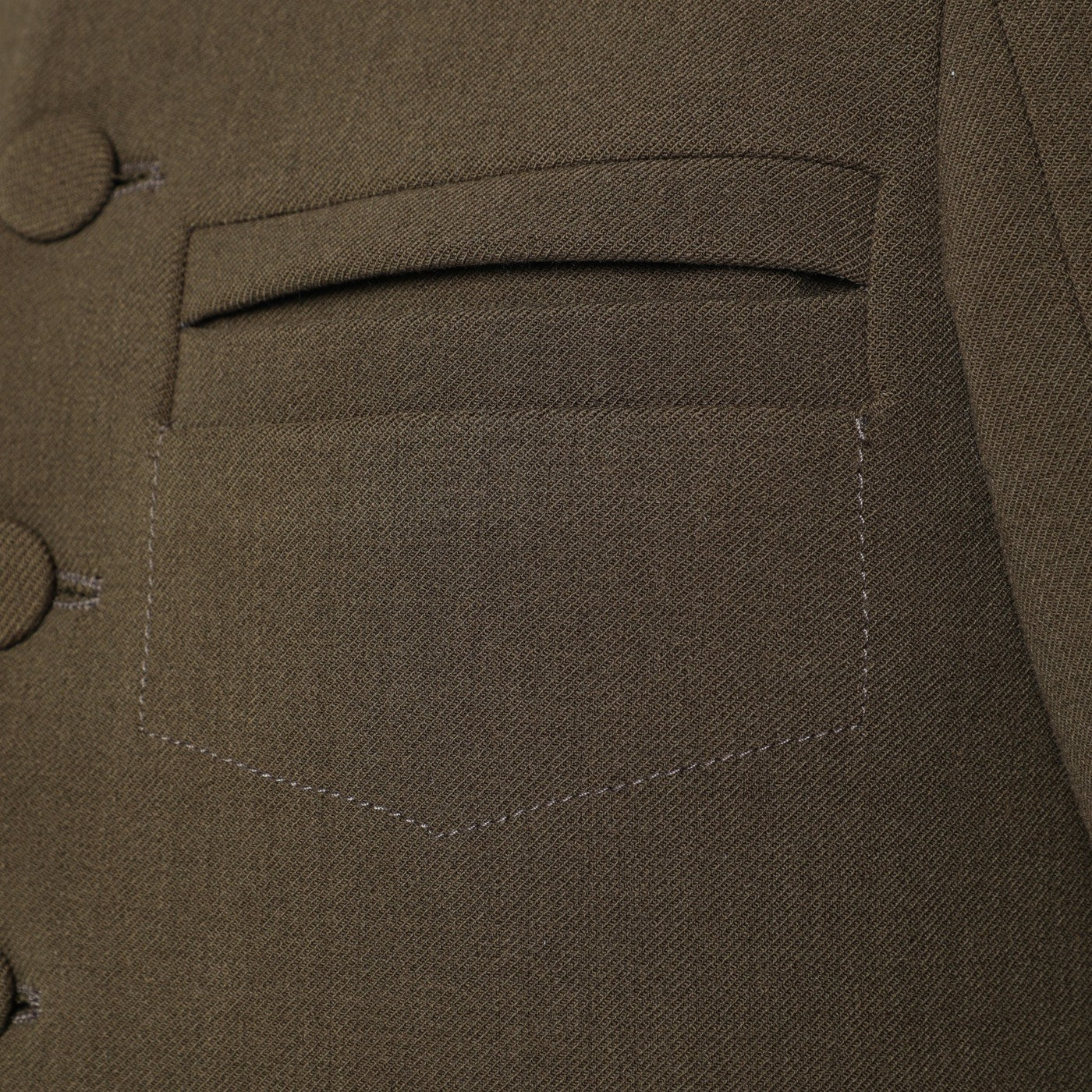 NAMACHEKO Moss green wool-blend jacket