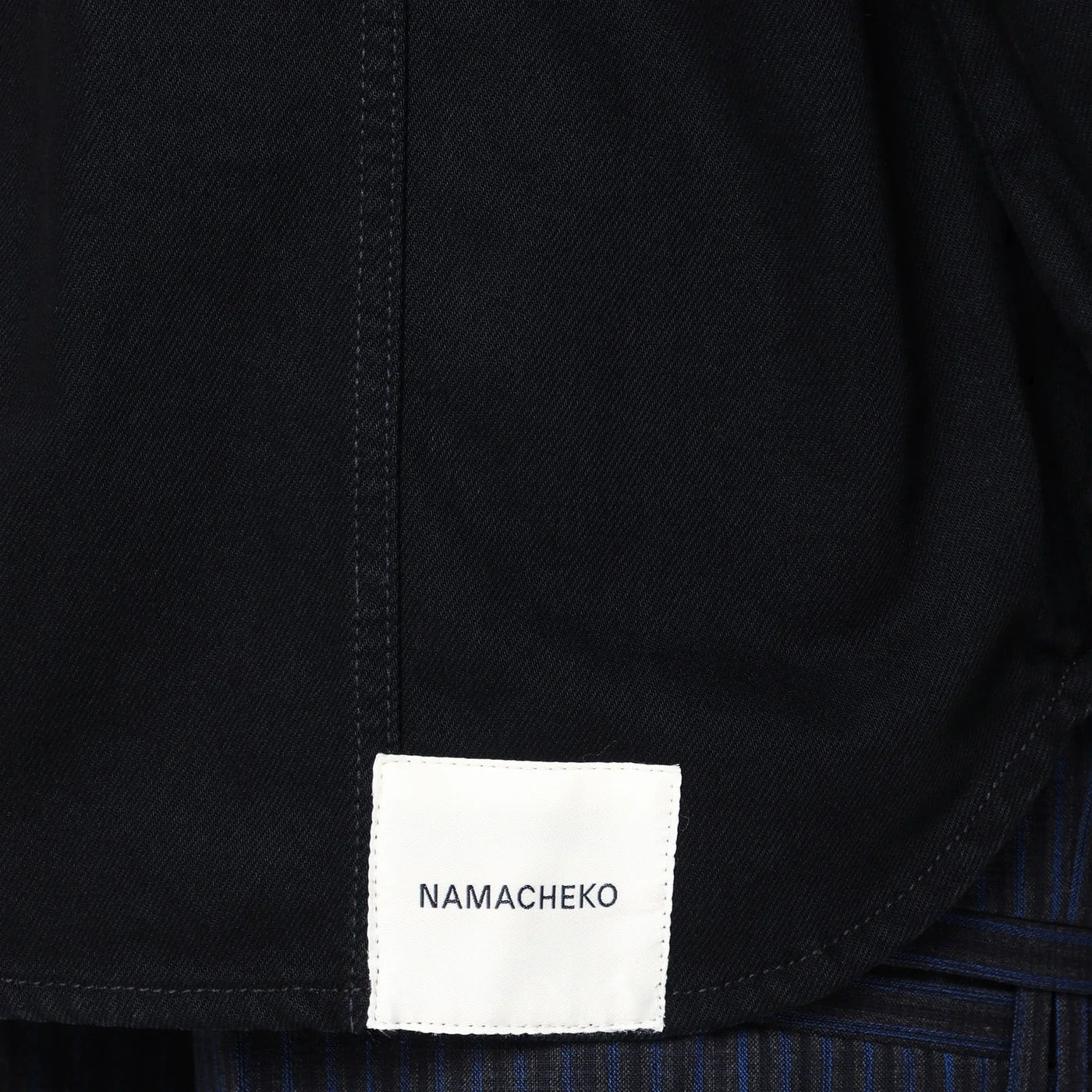 NAMACHEKO Black denim shirt jacket