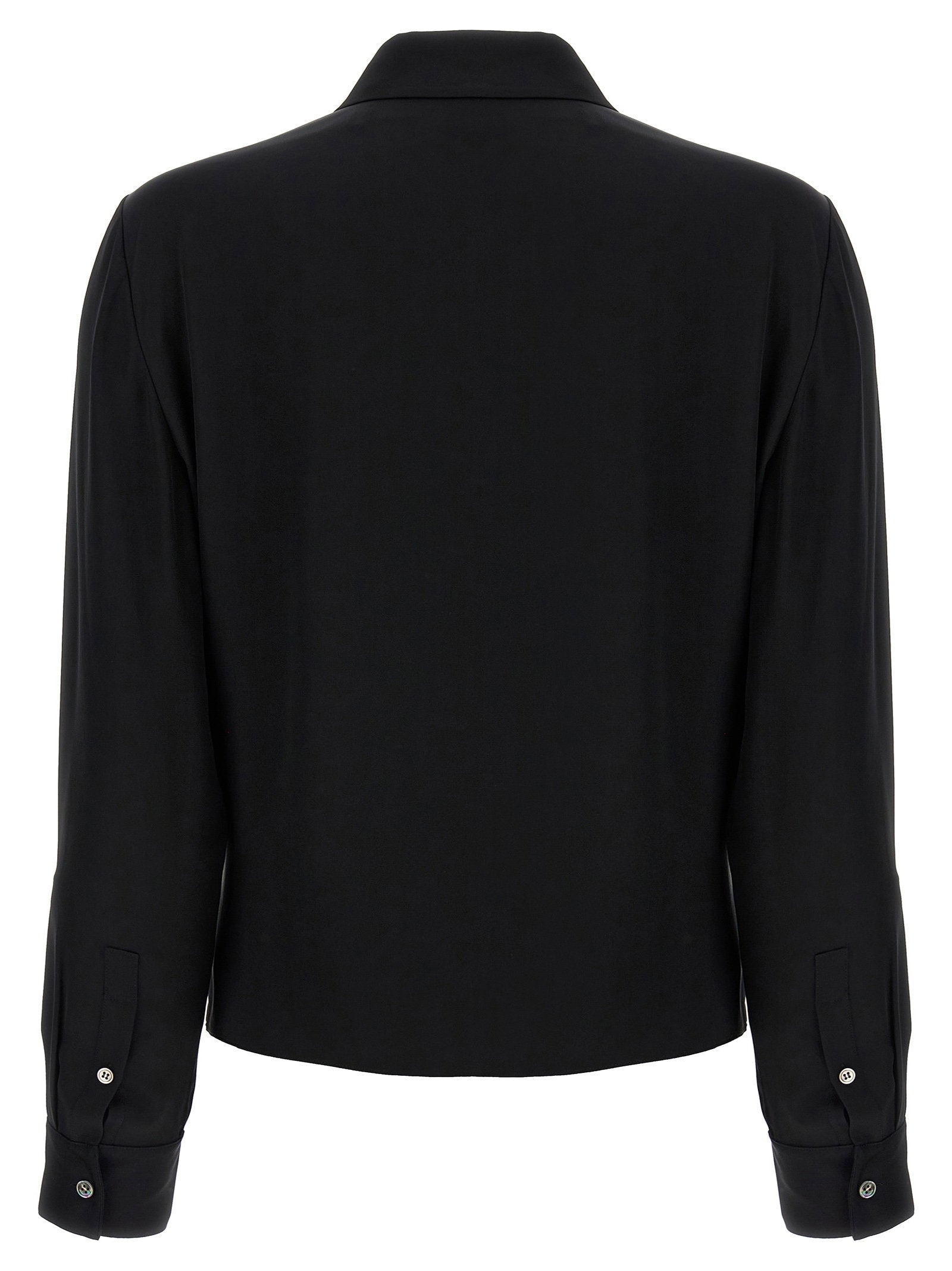 Theory Pk Label Wrap Blouse