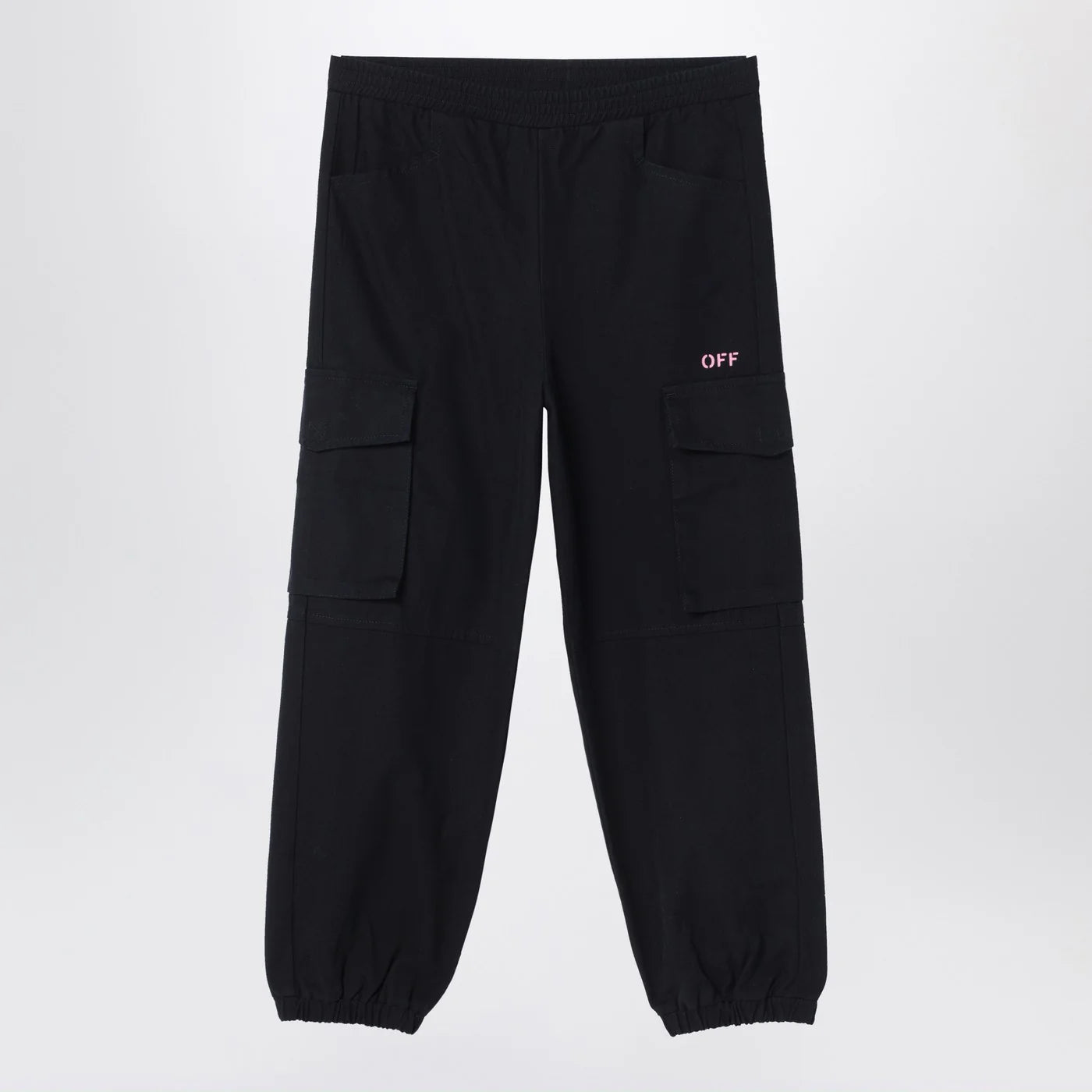Off White Off-White™ Black jogging cargo trousers with logo