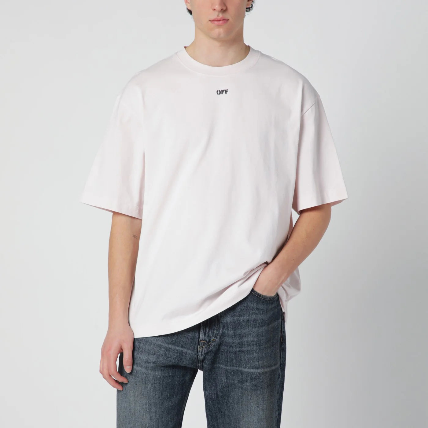 Off White Off-White™ Paint Arrow Skate T-shirt in light mauve