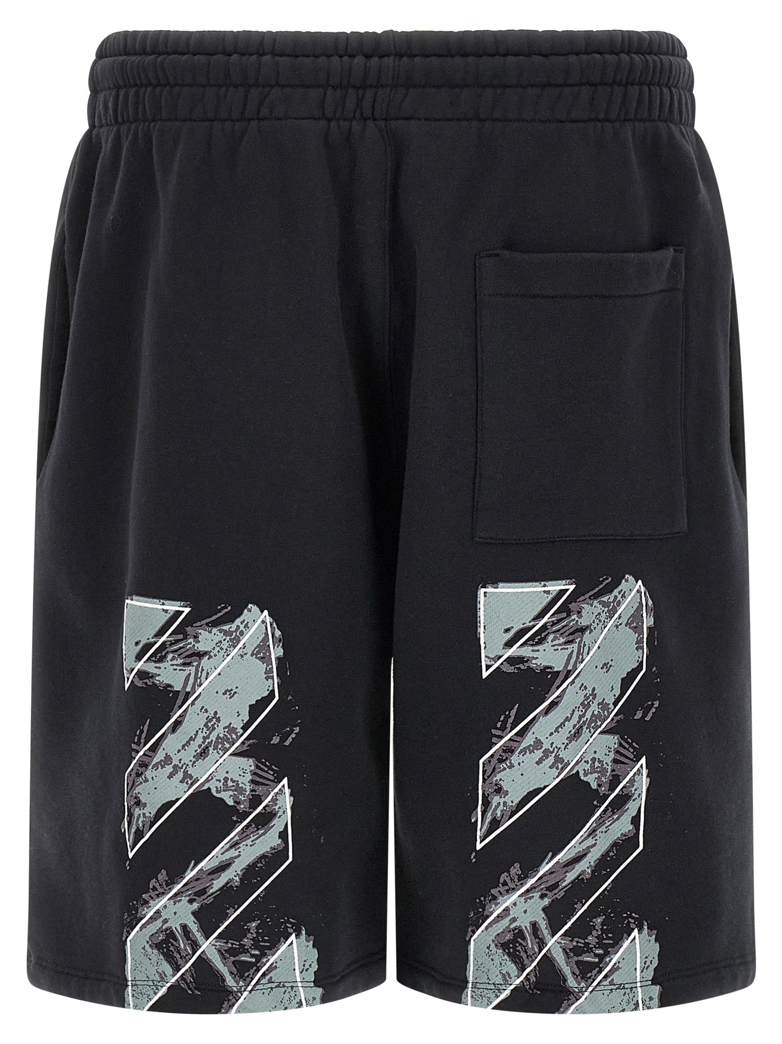 Off White Paint Diag Skate Bermuda Shorts