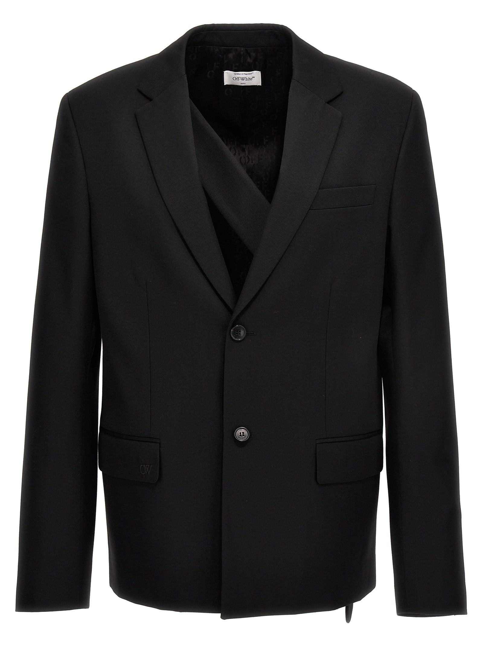 Off White Ow Embroidery Blazer