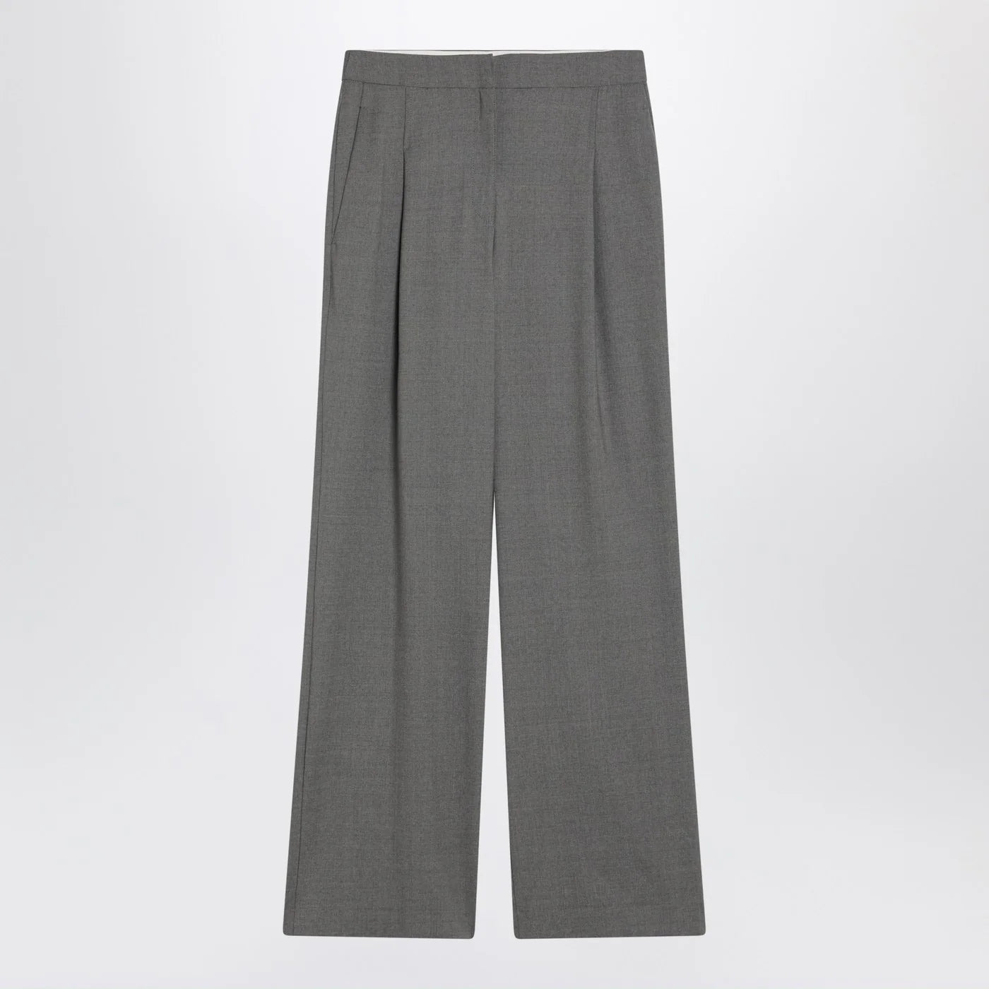 LouLou De Saison Wide grey wool pants