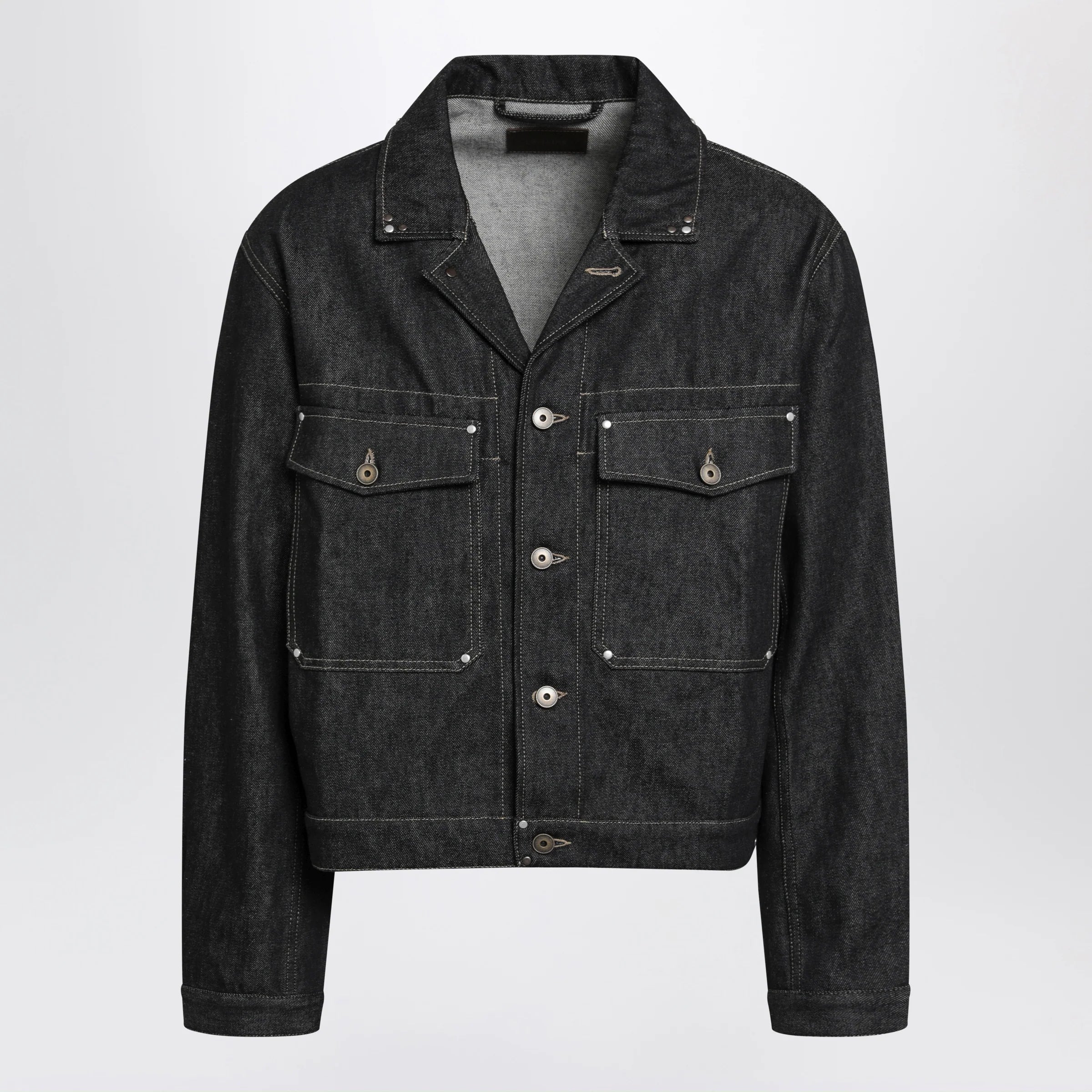 LEMAIRE Trucker denim jacket with contrast stitching